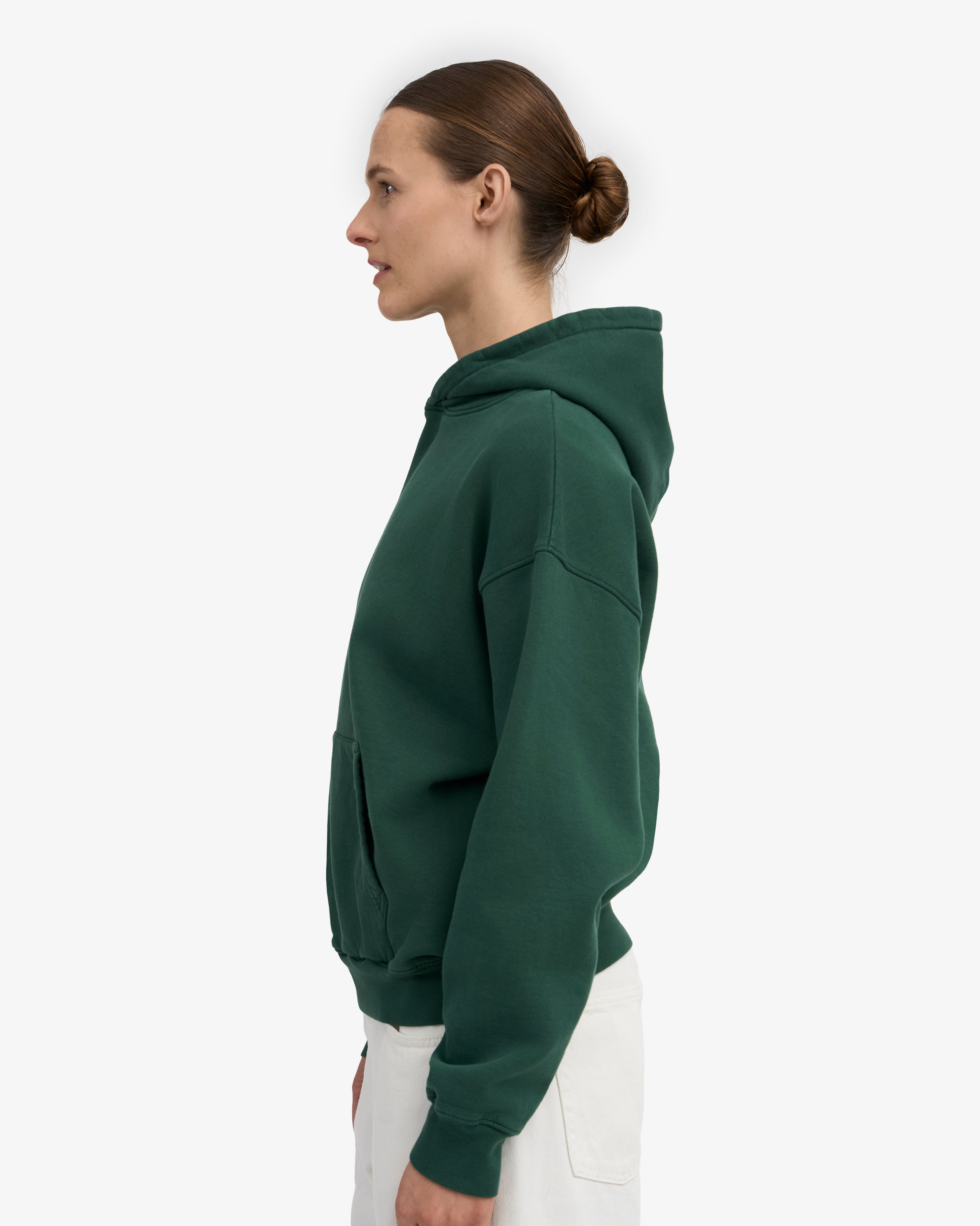 Organic Oversized Hood - Emerald Green