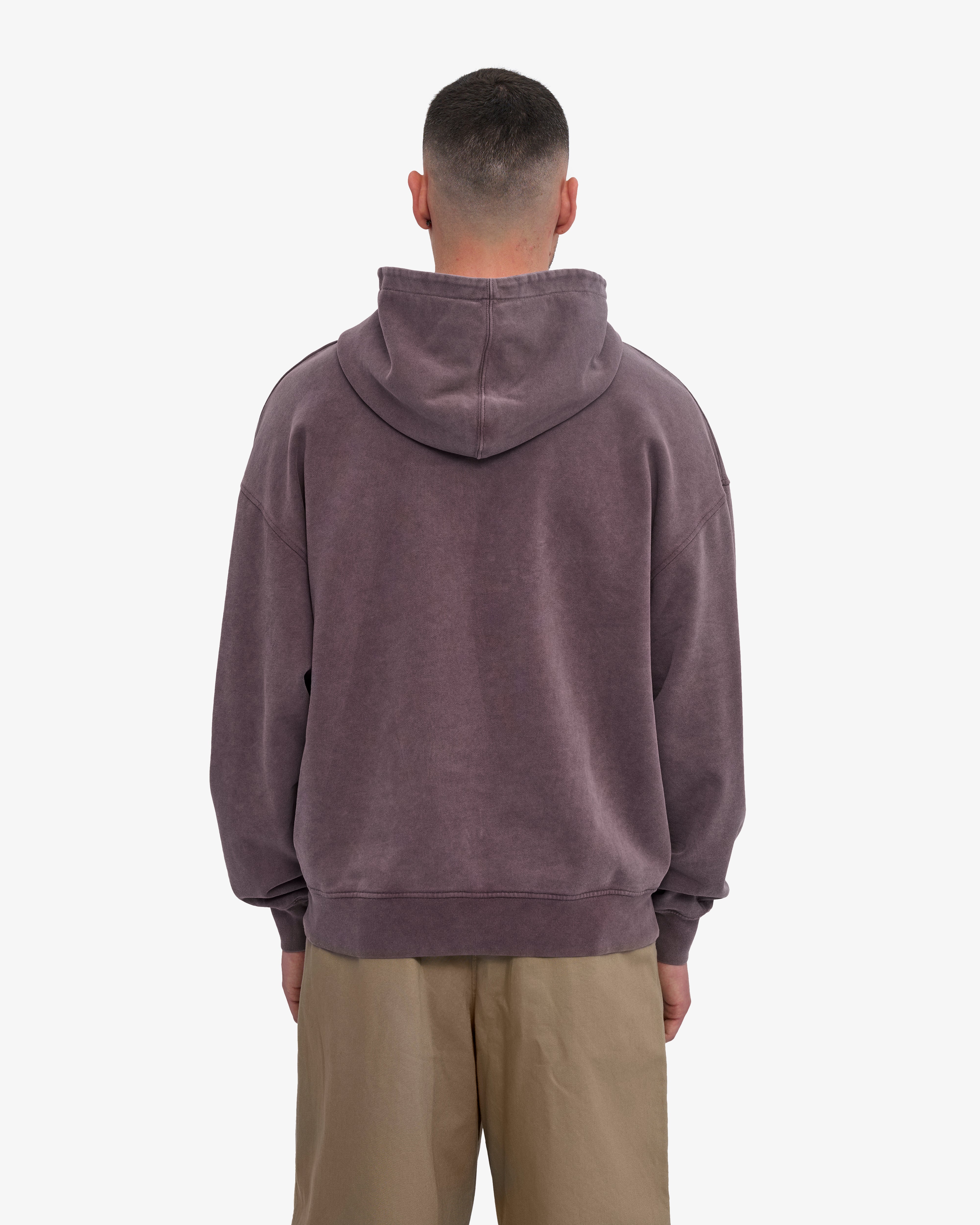 Organic Oversized Hood - Faded Grape