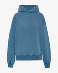 Organic Oversized Hood - Faded Indigo