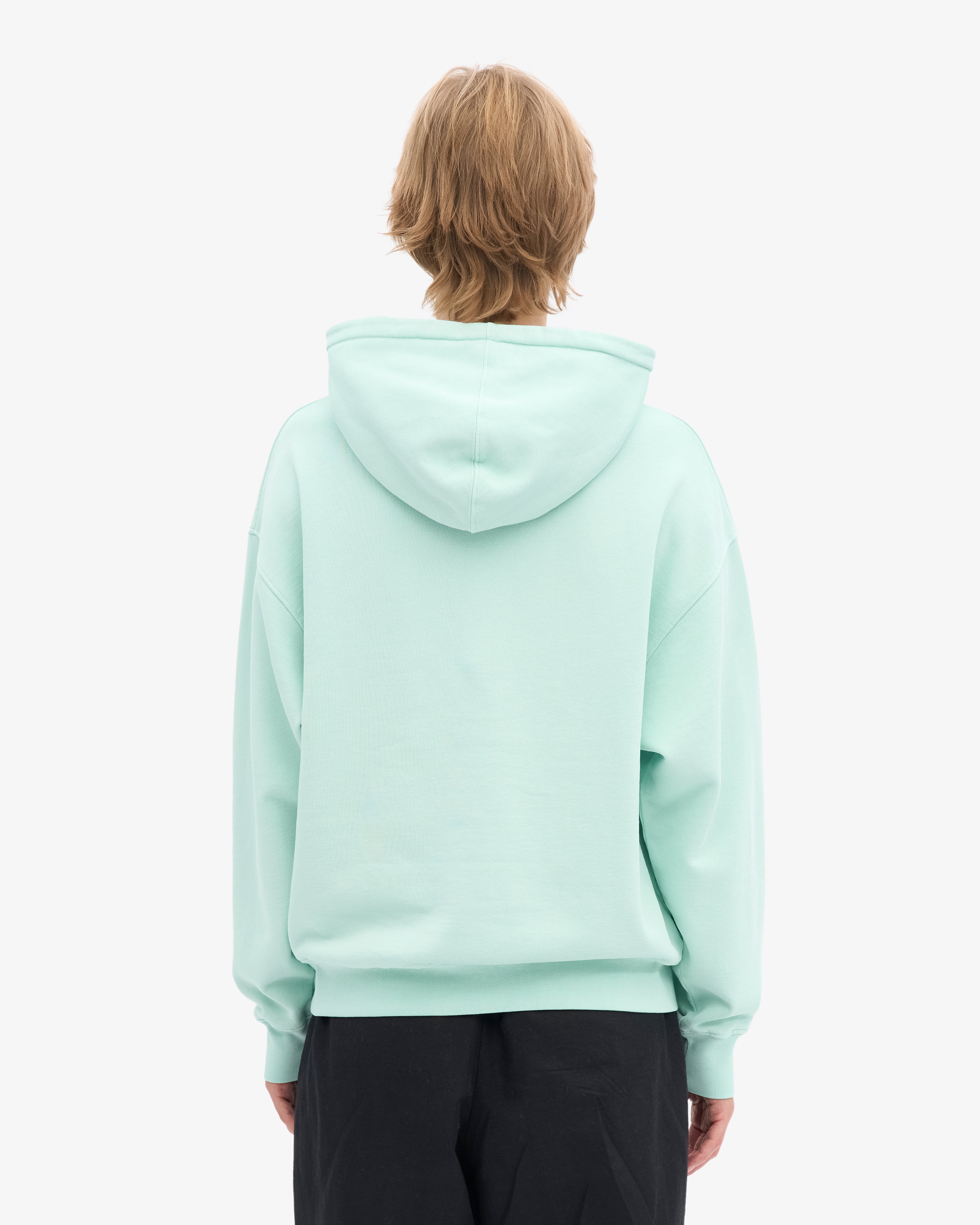 Organic Oversized Hood - Light Aqua