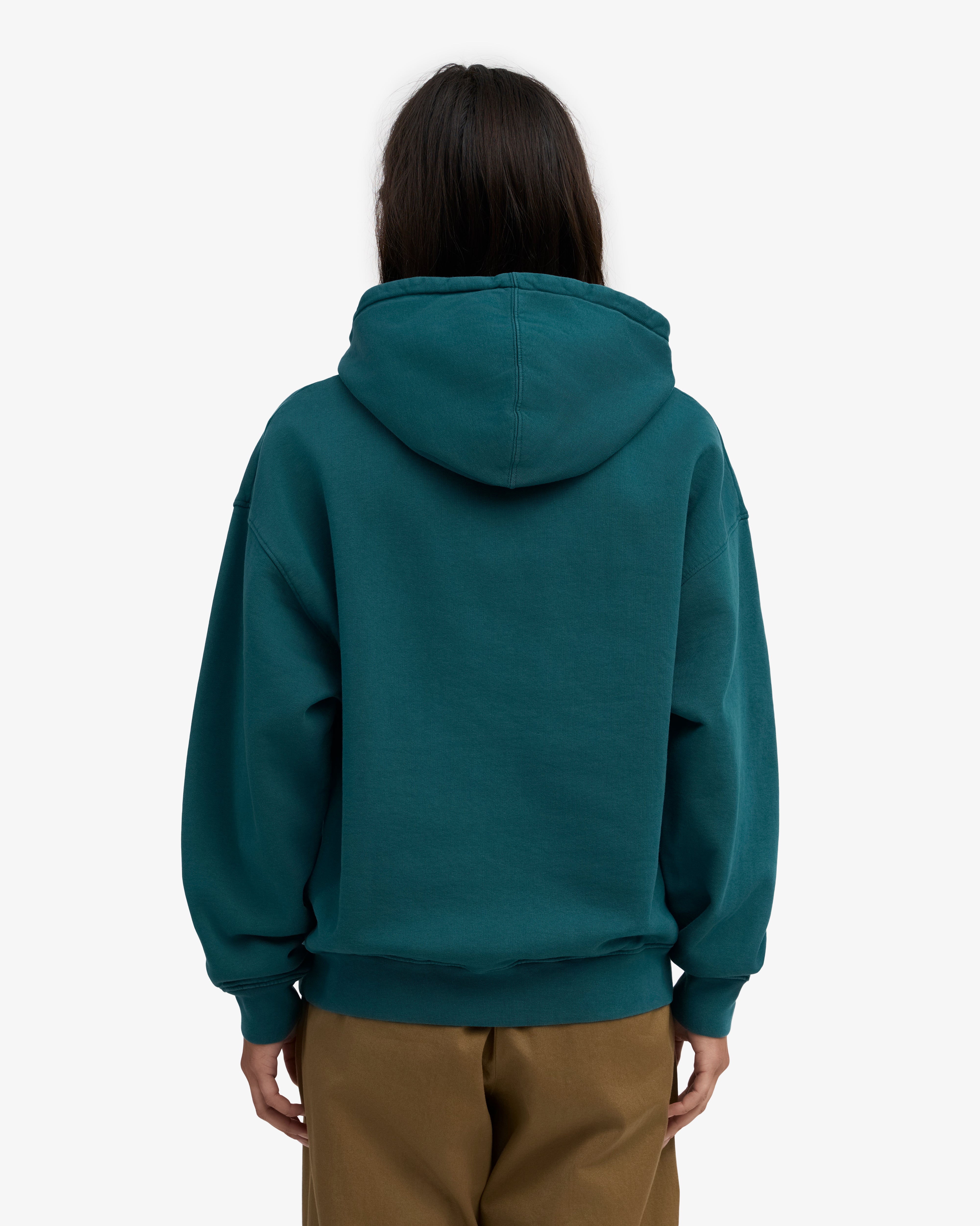 Organic Oversized Hood - Ocean Green