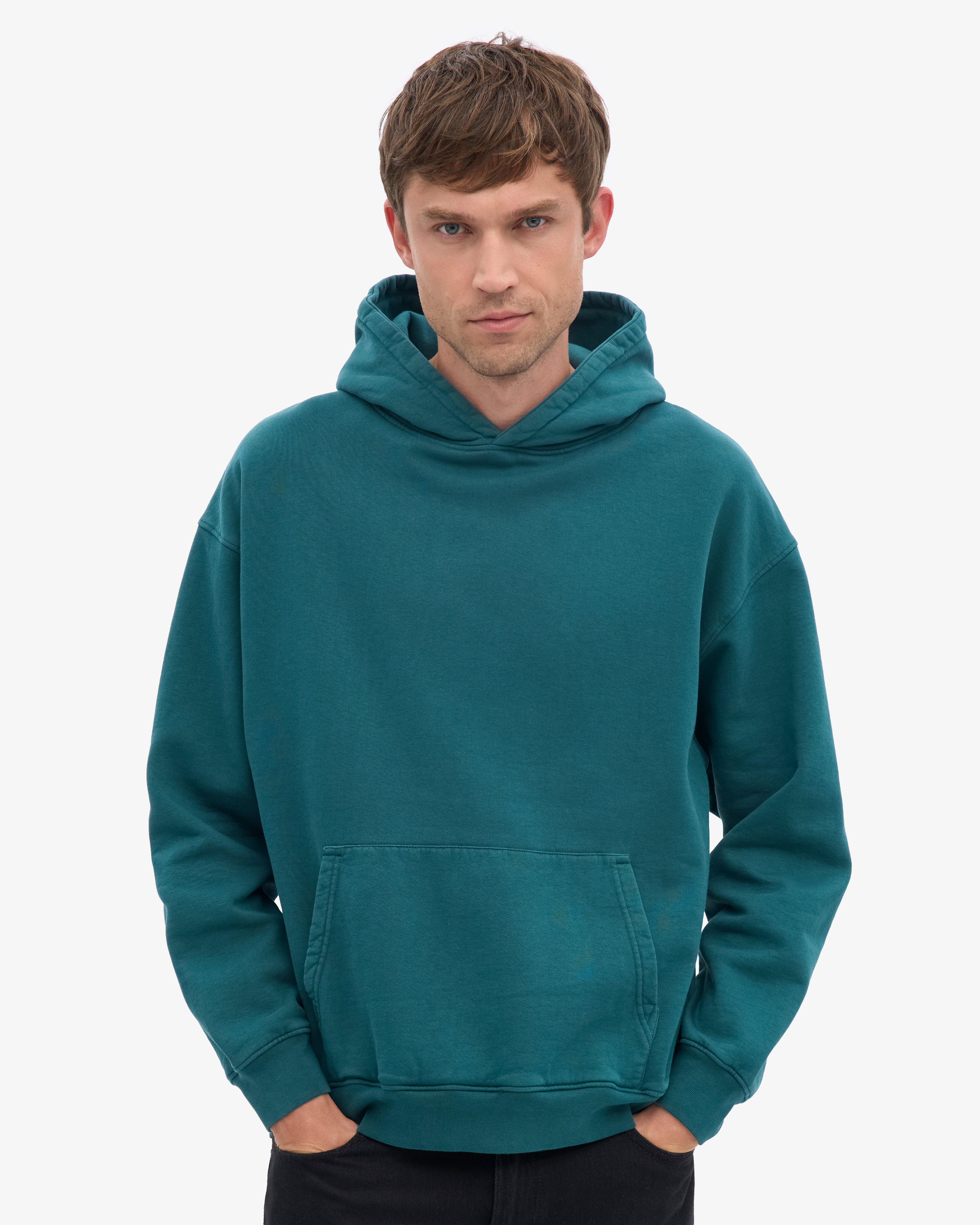 Organic Oversized Hood - Ocean Green