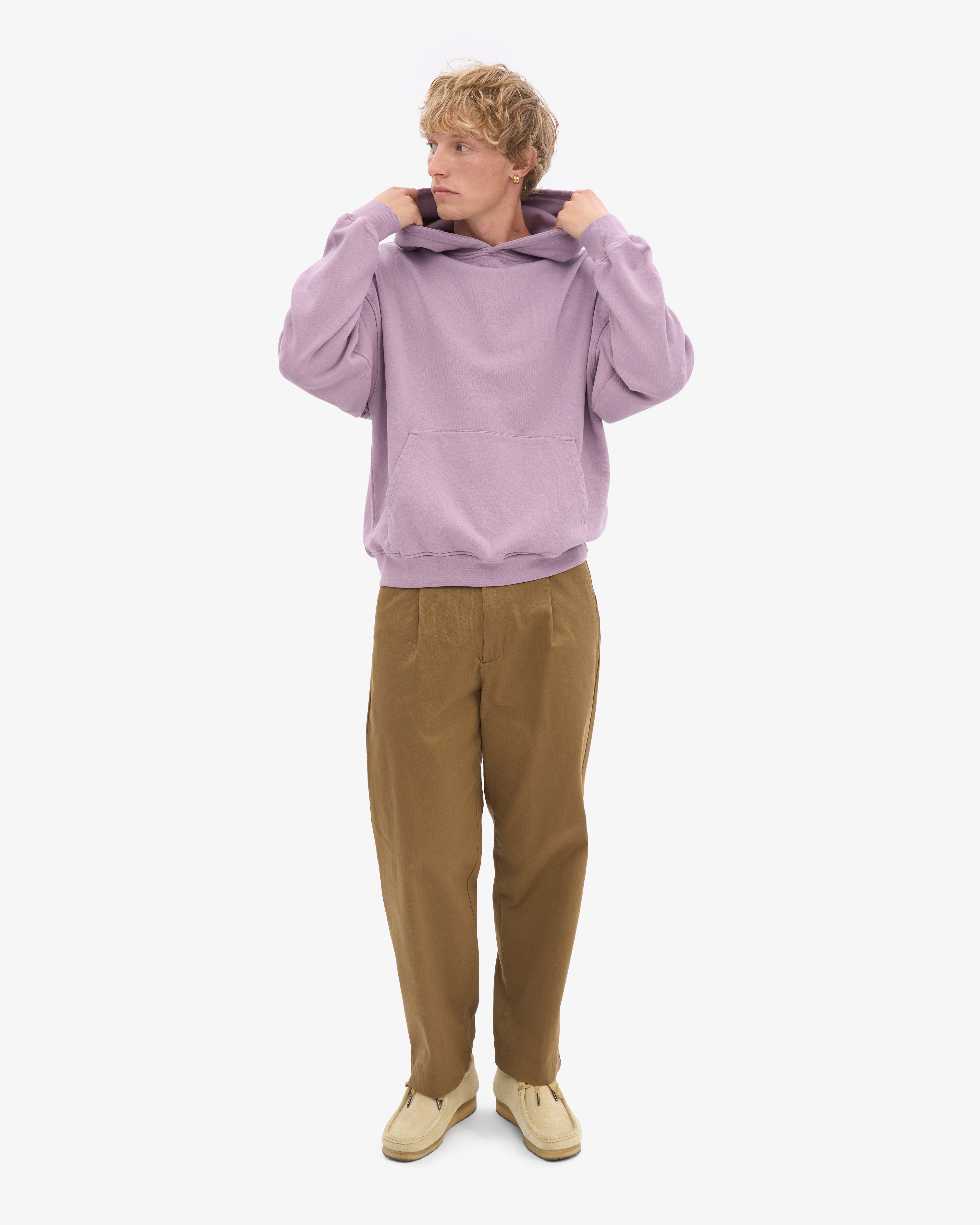 Organic Oversized Hood - Pearly Purple