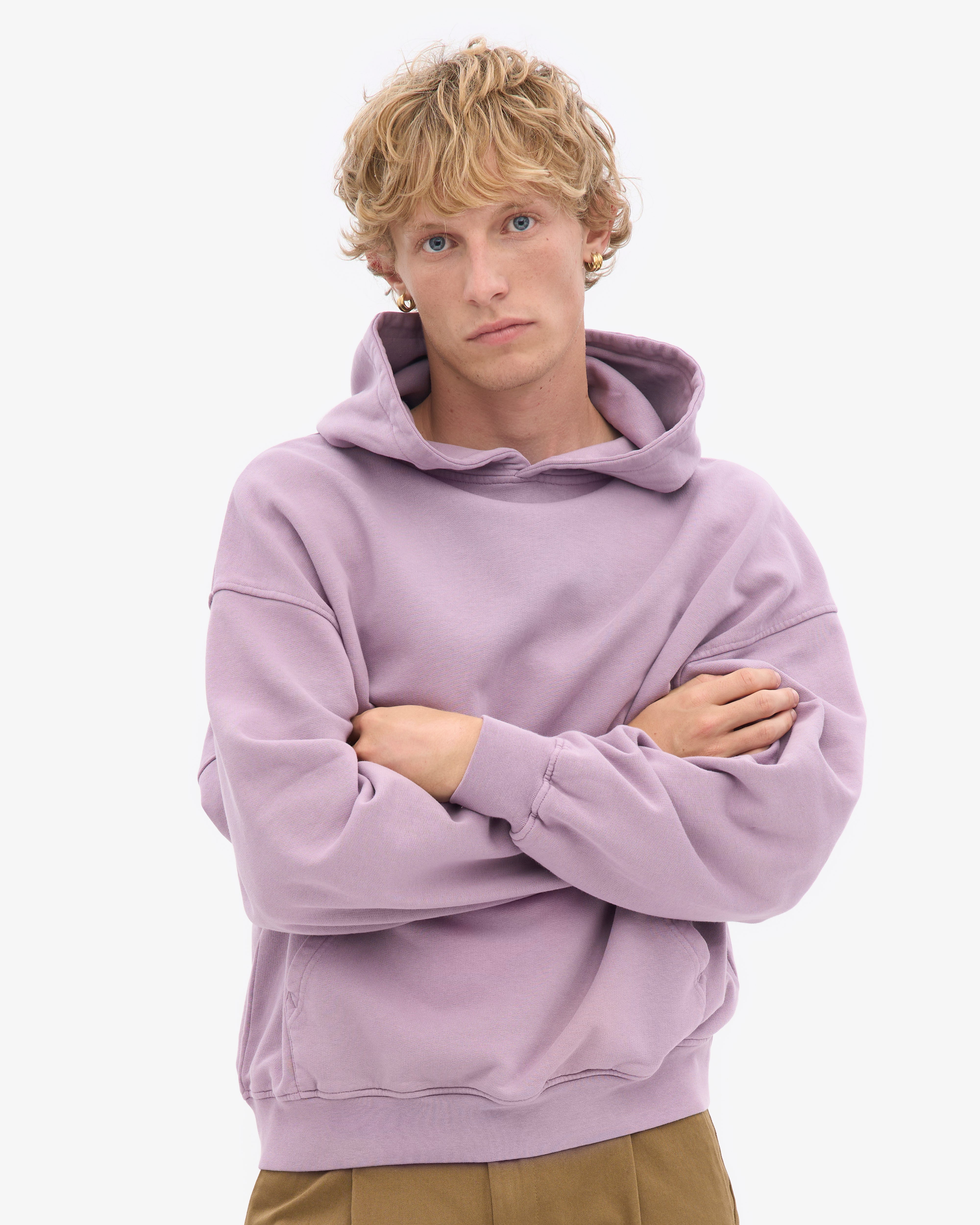 Organic Oversized Hood - Pearly Purple