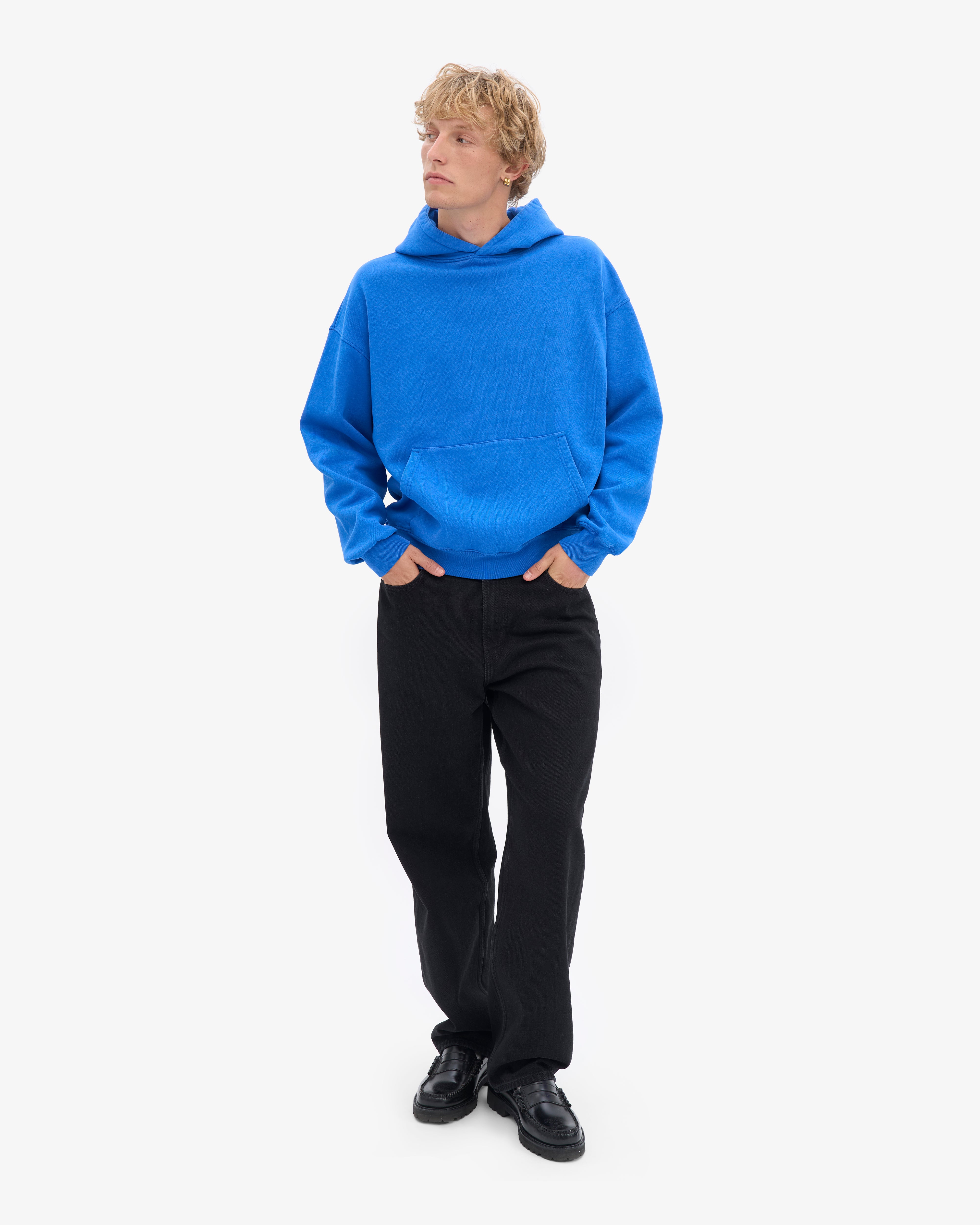 Organic Oversized Hood - Sapphire Blue