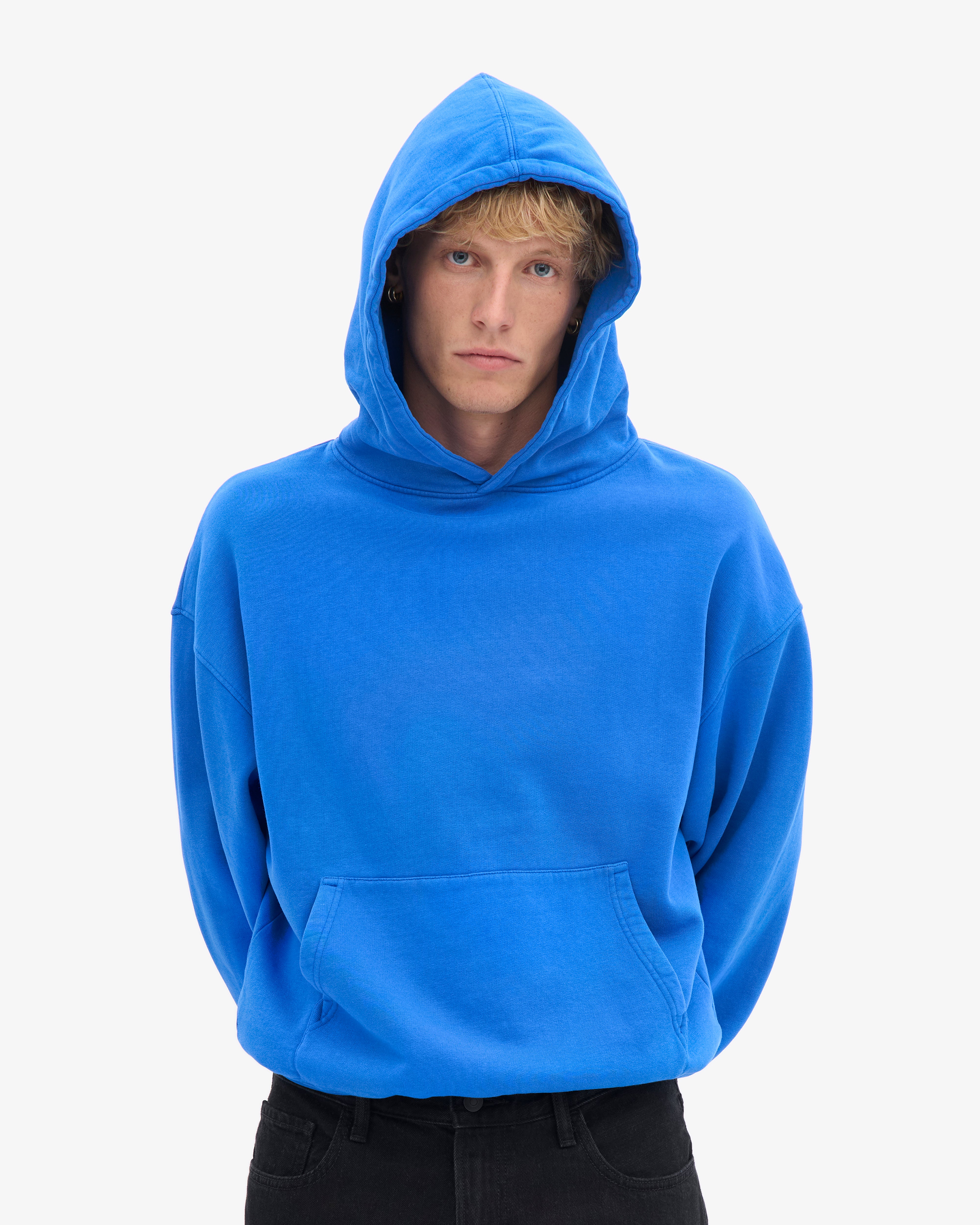 Organic Oversized Hood - Sapphire Blue
