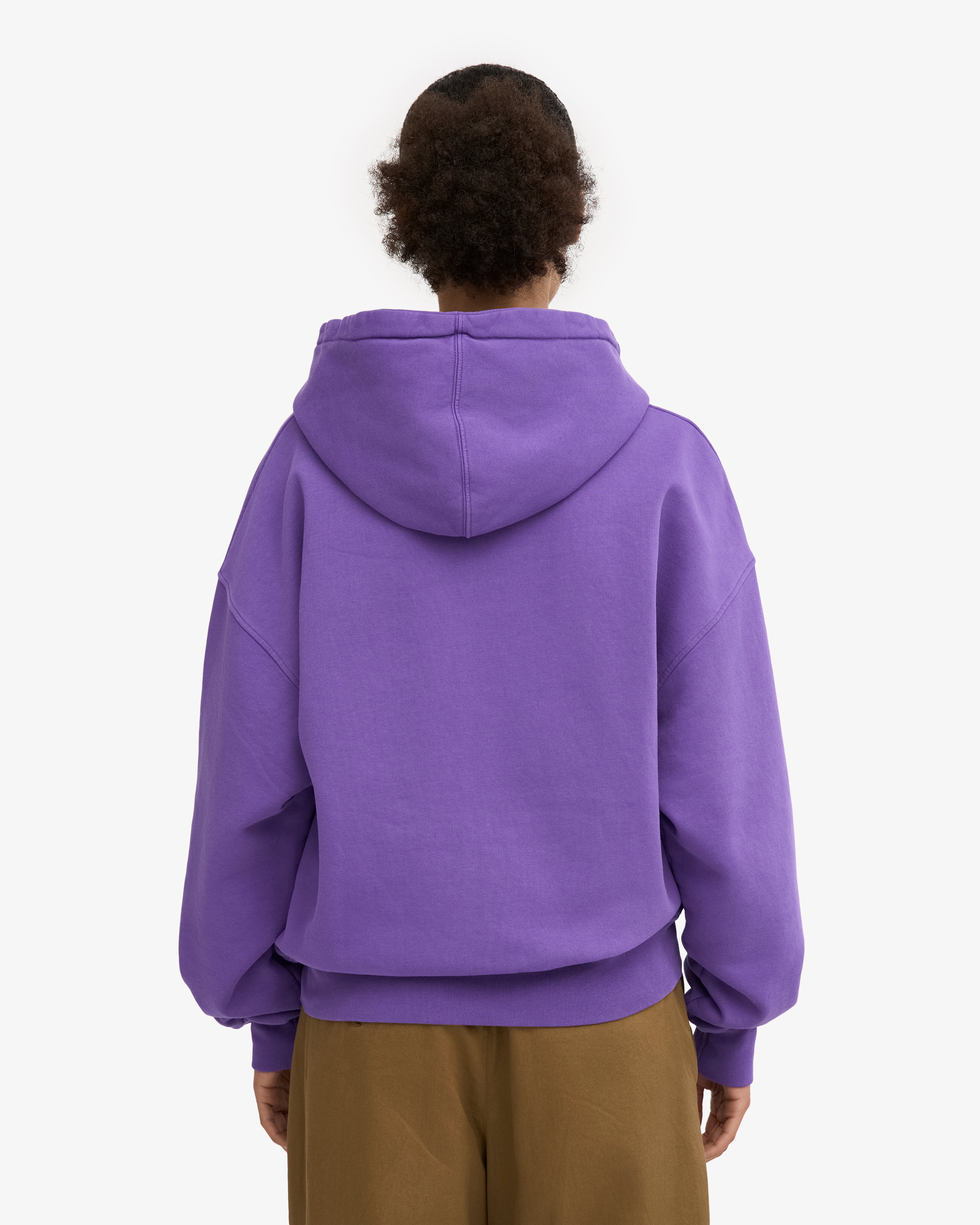 Organic Oversized Zip Hood - Ultra Violet