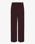 Organic Straight Leg Sweatpants - Oxblood Red