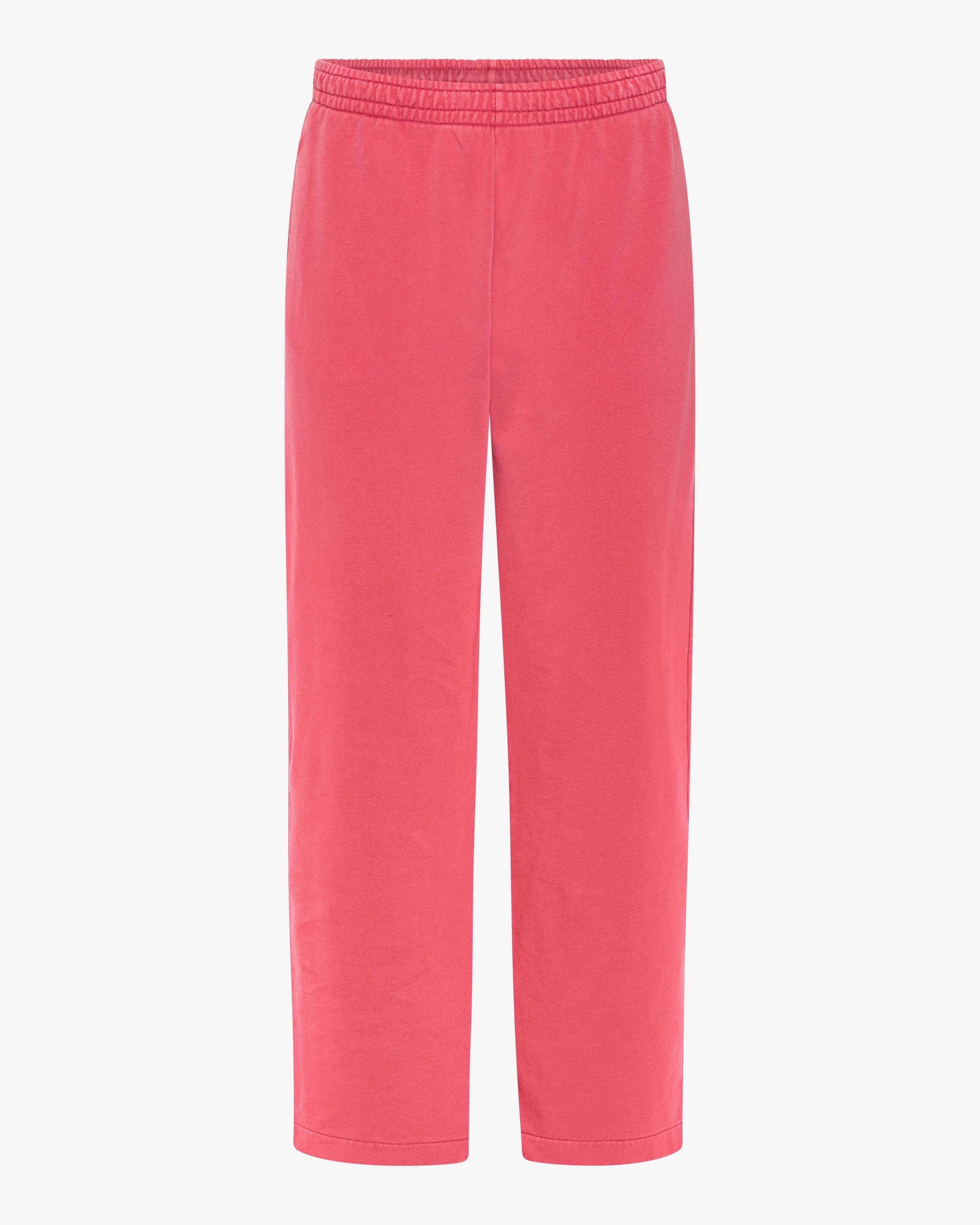 Organic Straight Leg Sweatpants - Faded Red