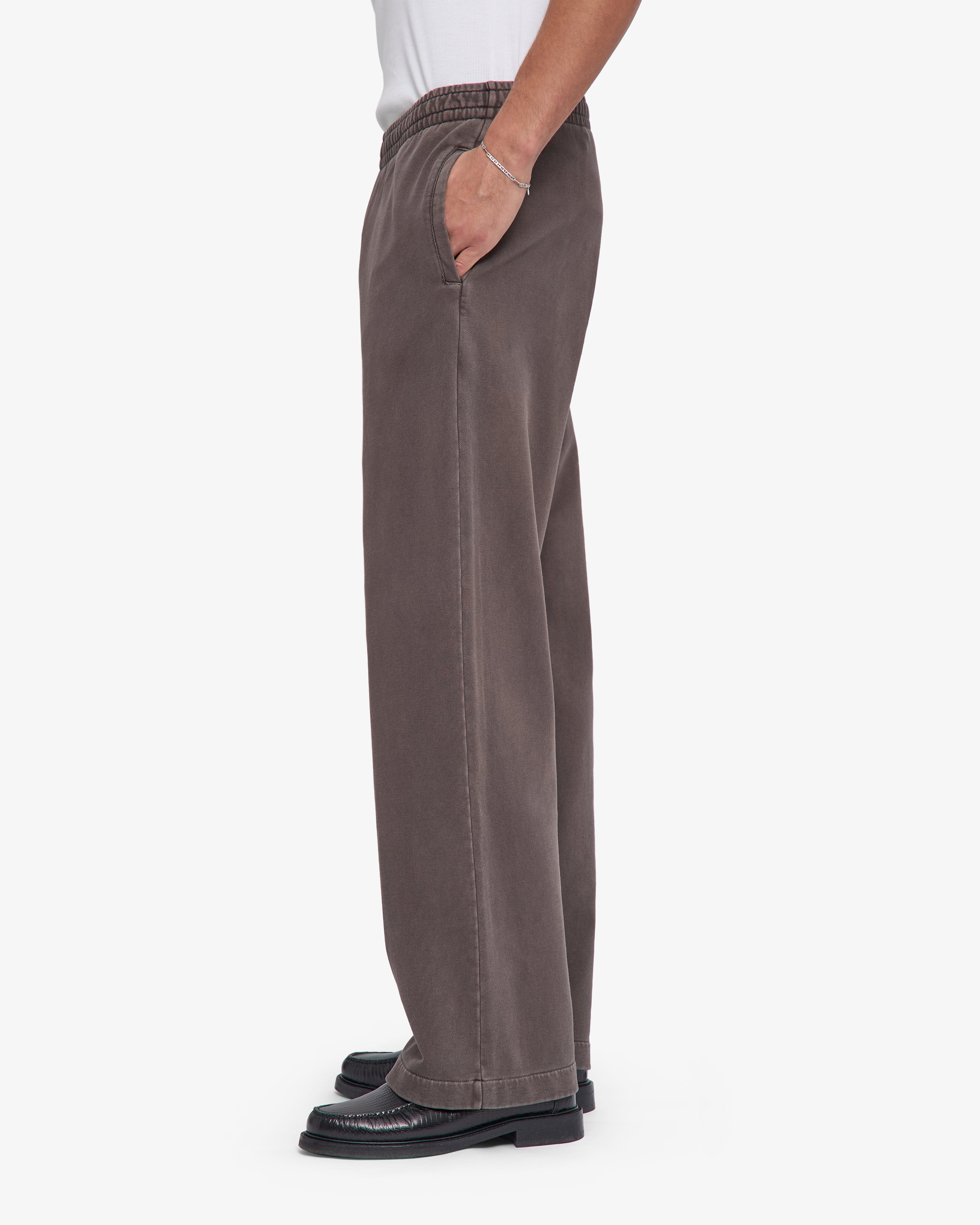 Organic Straight Leg Sweatpants - Faded Mud