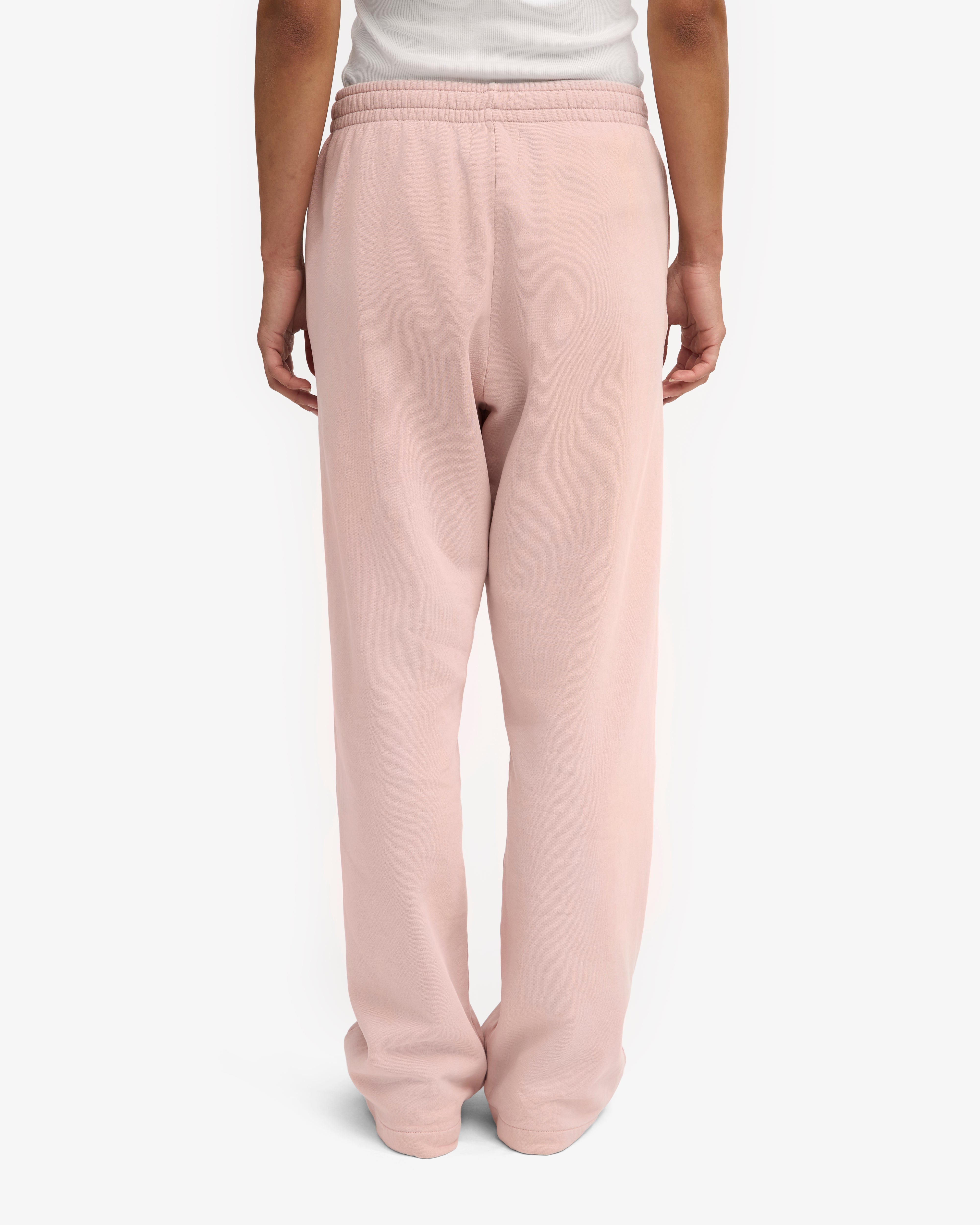Organic Straight Leg Sweatpants - Faded Pink