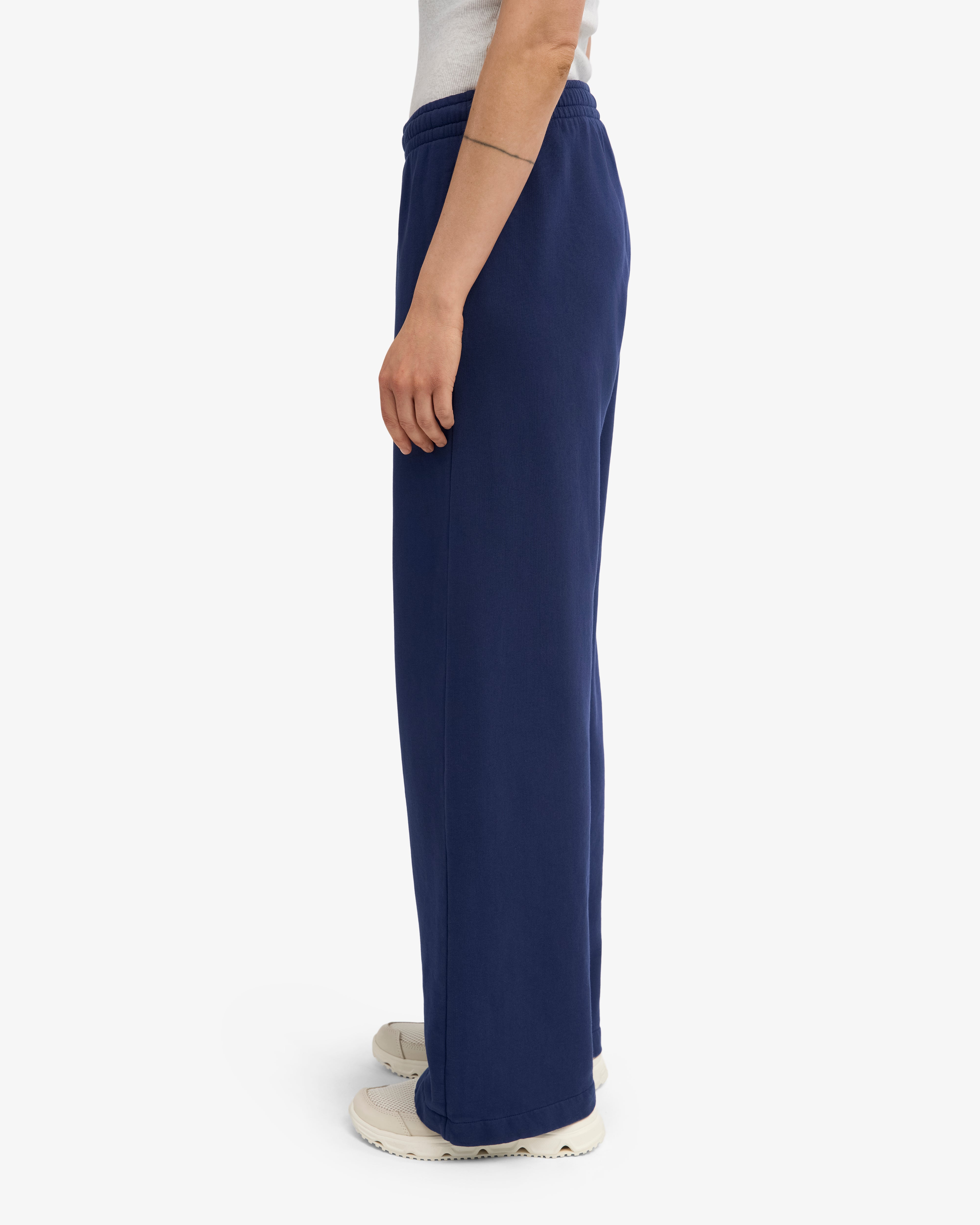 Organic Straight Leg Sweatpants - Marine Blue