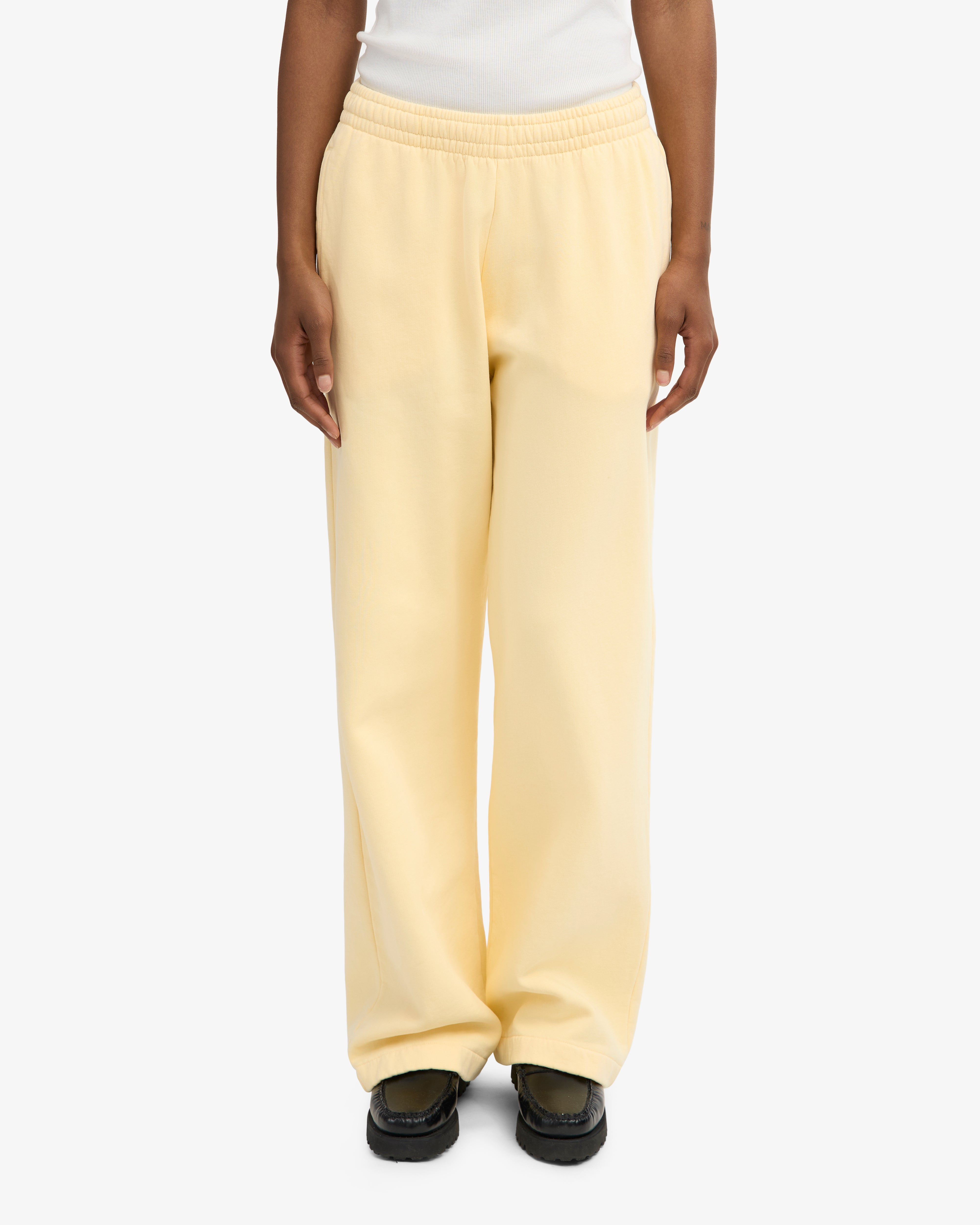 Organic Straight Leg Sweatpants - Soft Yellow