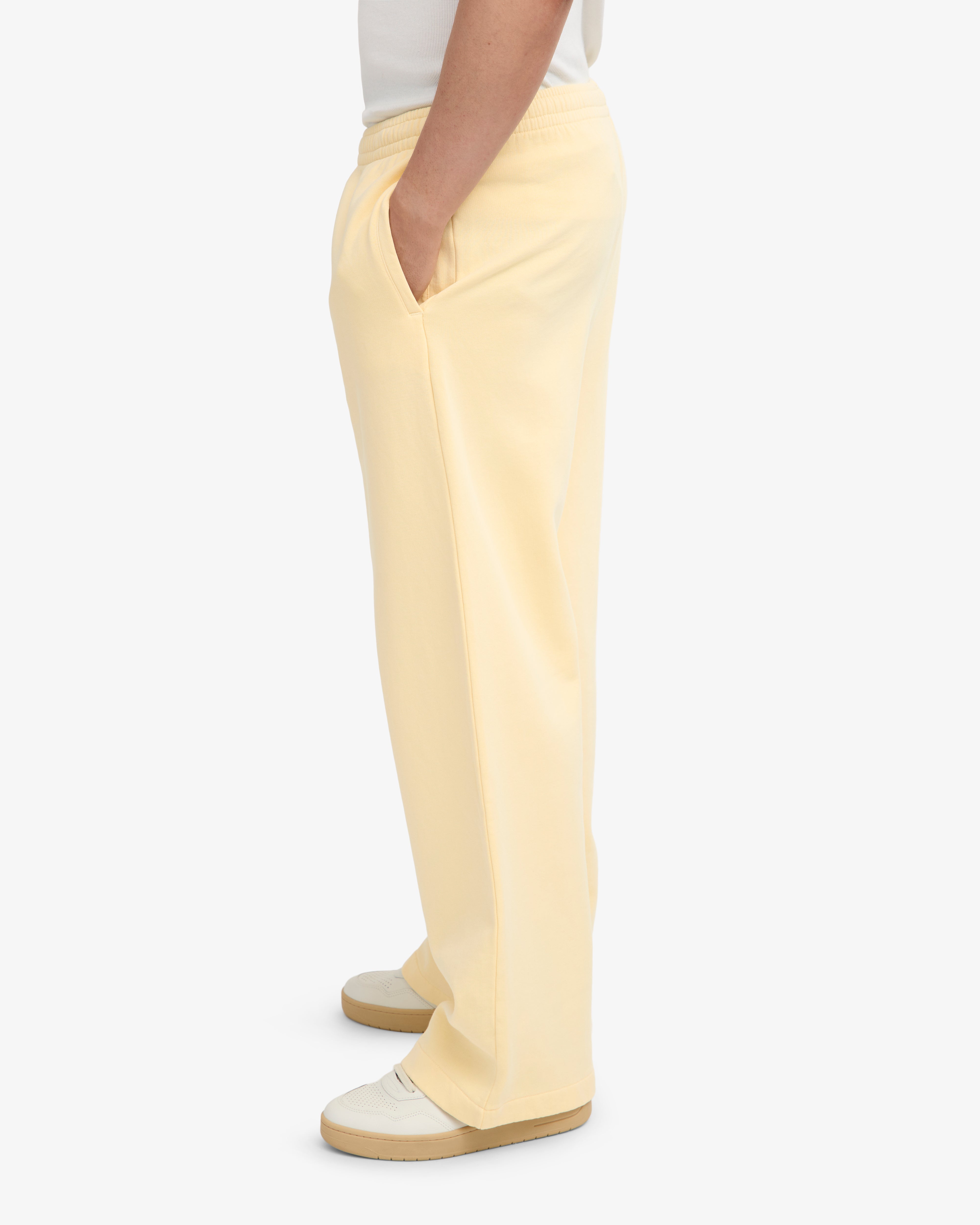 Organic Straight Leg Sweatpants - Soft Yellow