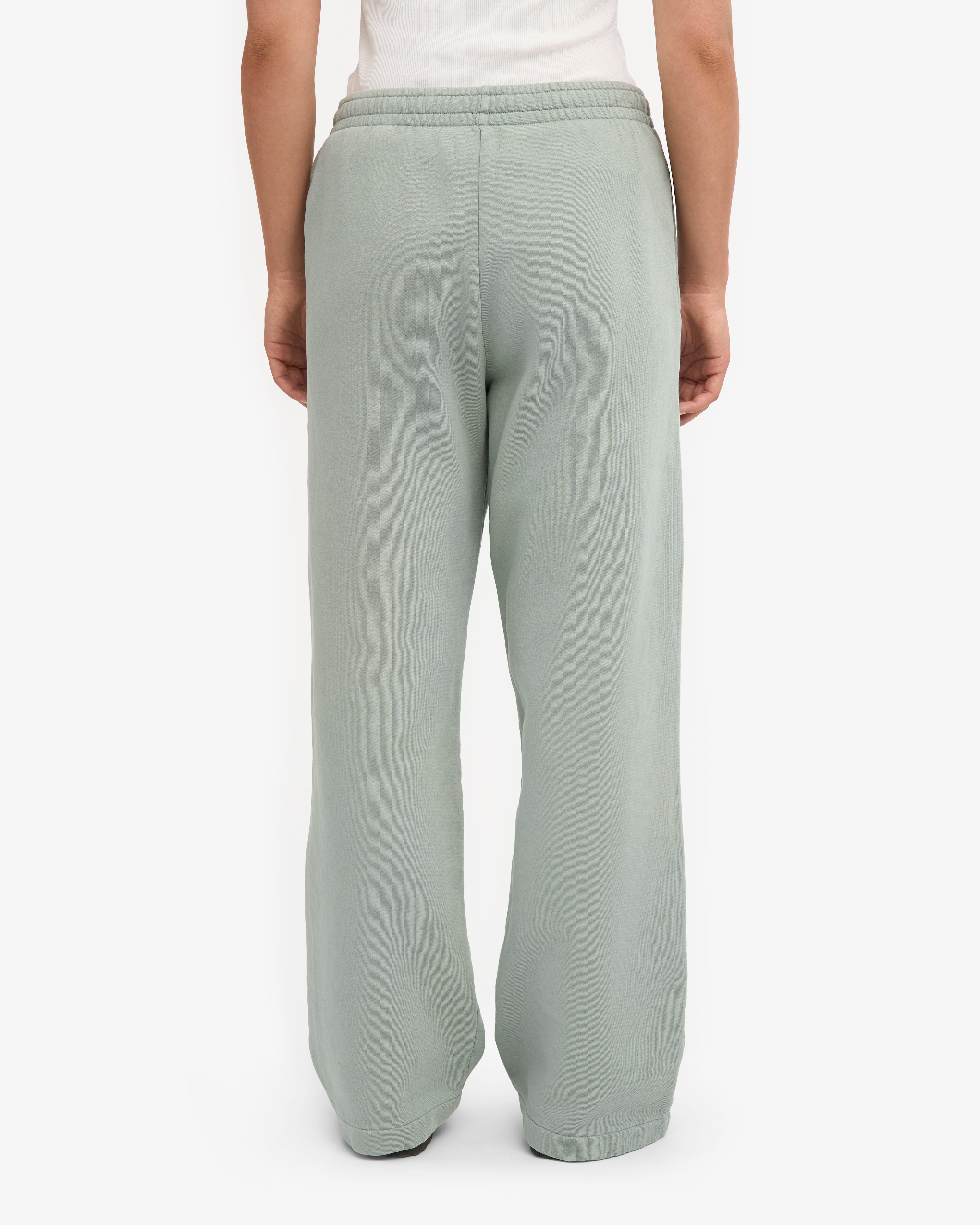 Organic Straight Leg Sweatpants - Steel Blue