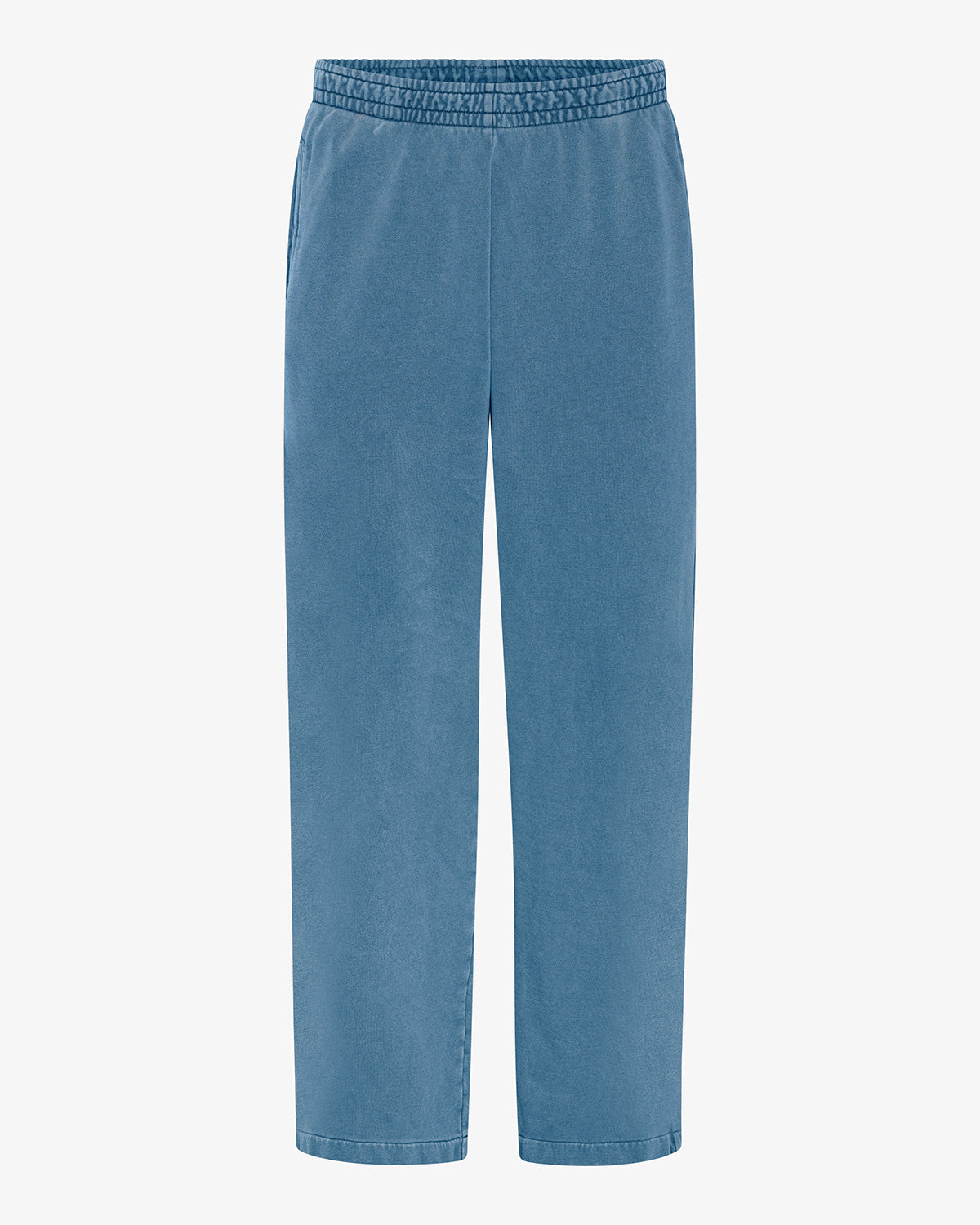 Organic Straight Leg Sweatpants - Faded Indigo
