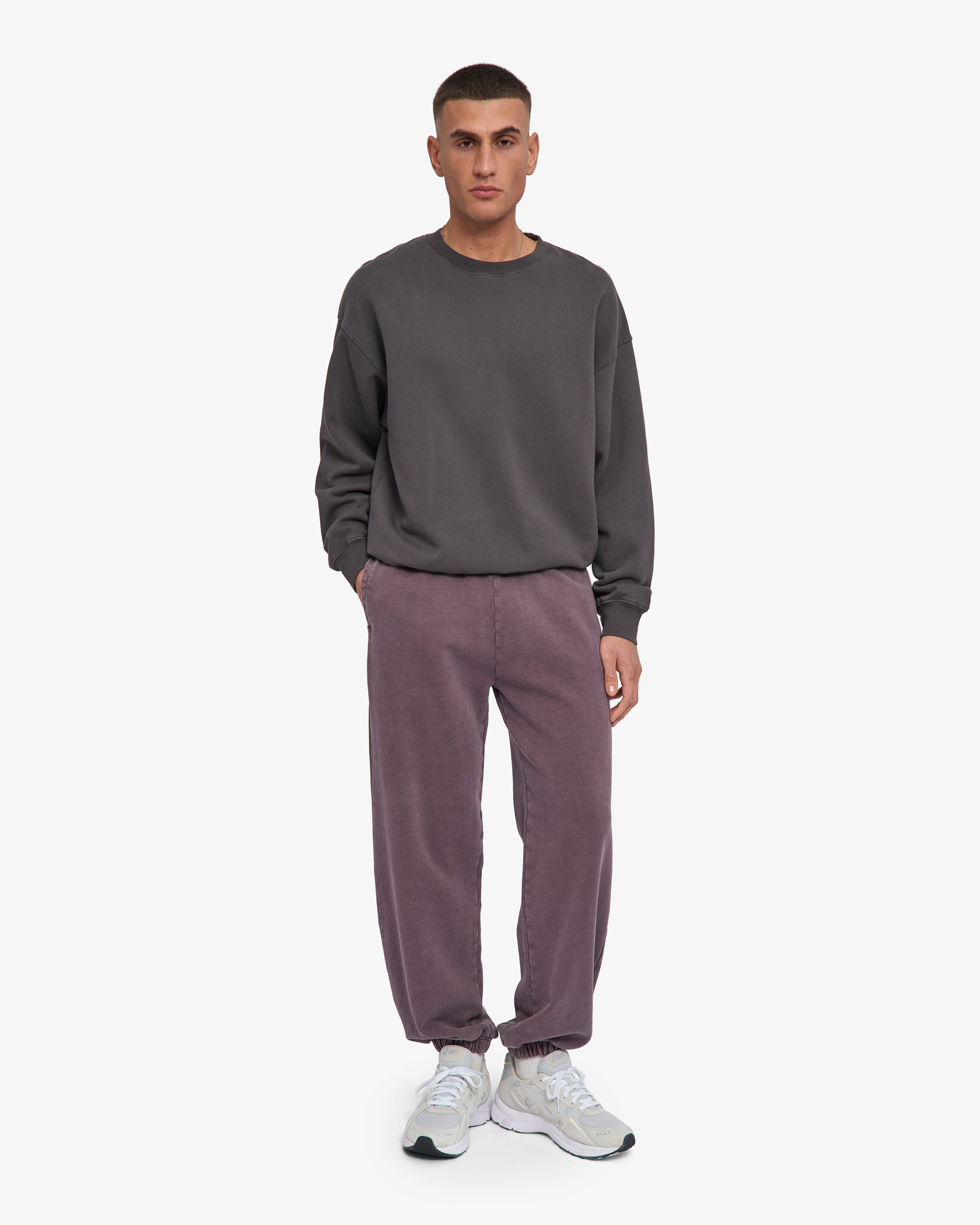 Organic Relaxed Sweatpants - Faded Grape