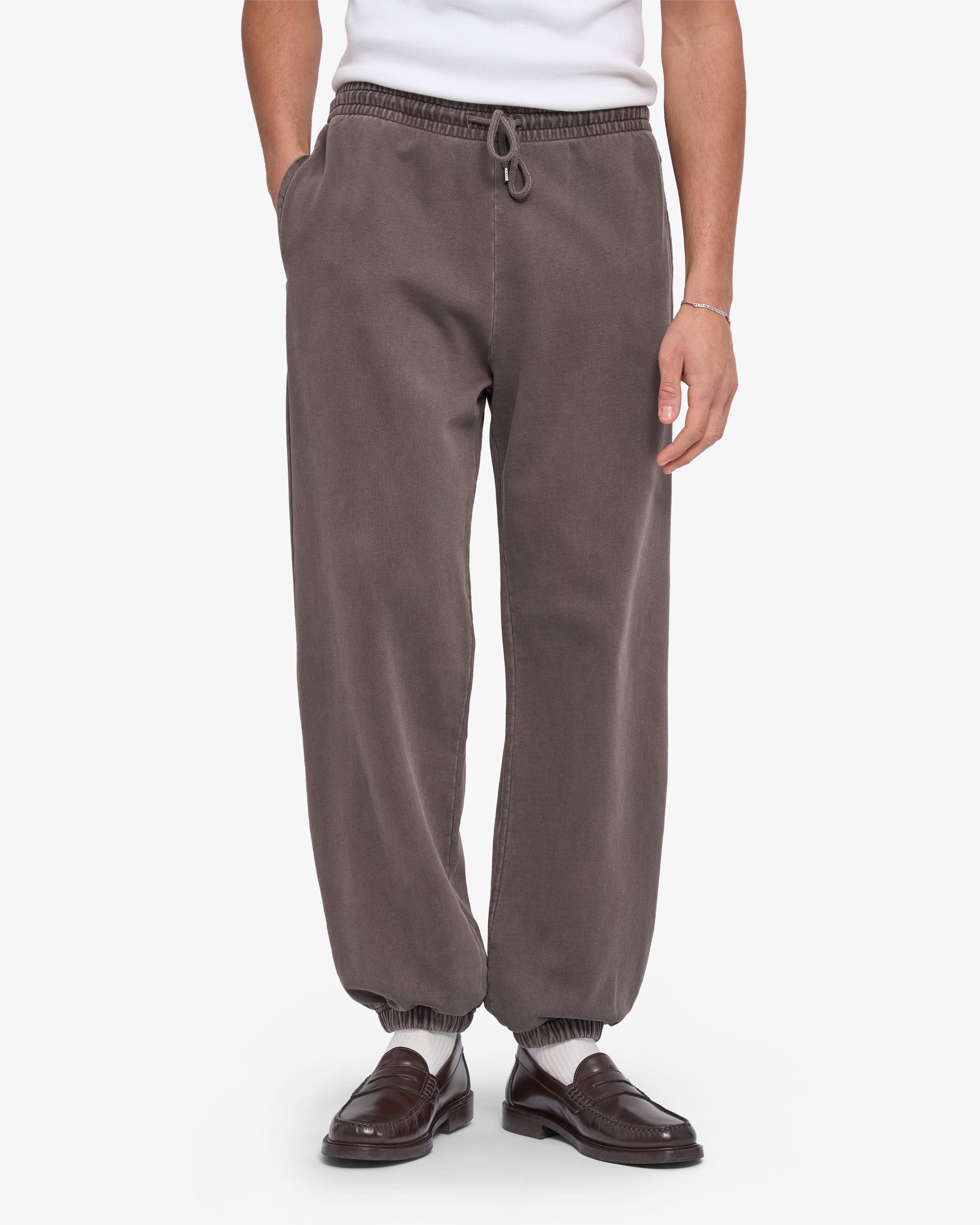 Organic Relaxed Sweatpants - Faded Mud