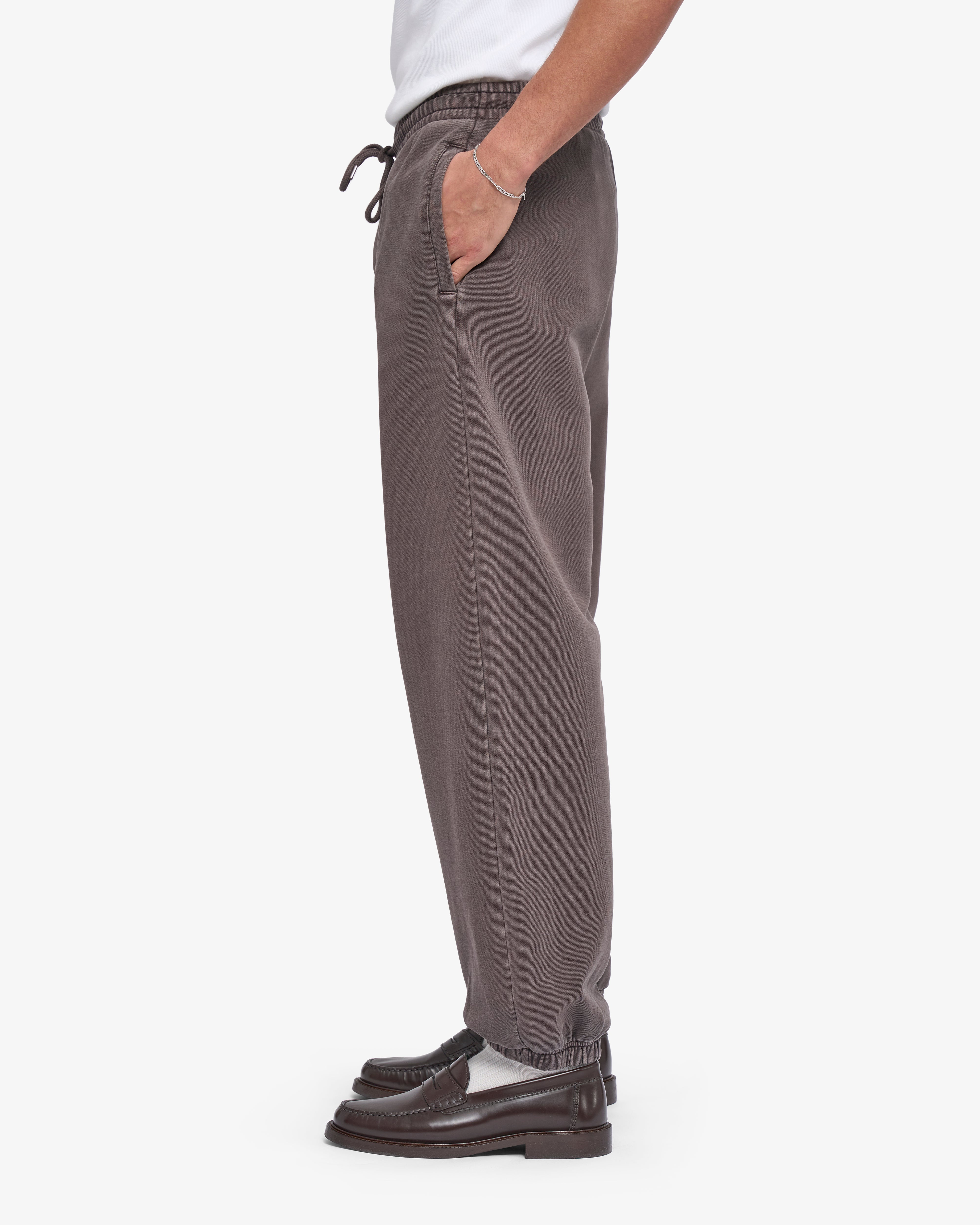 Organic Relaxed Sweatpants - Faded Mud