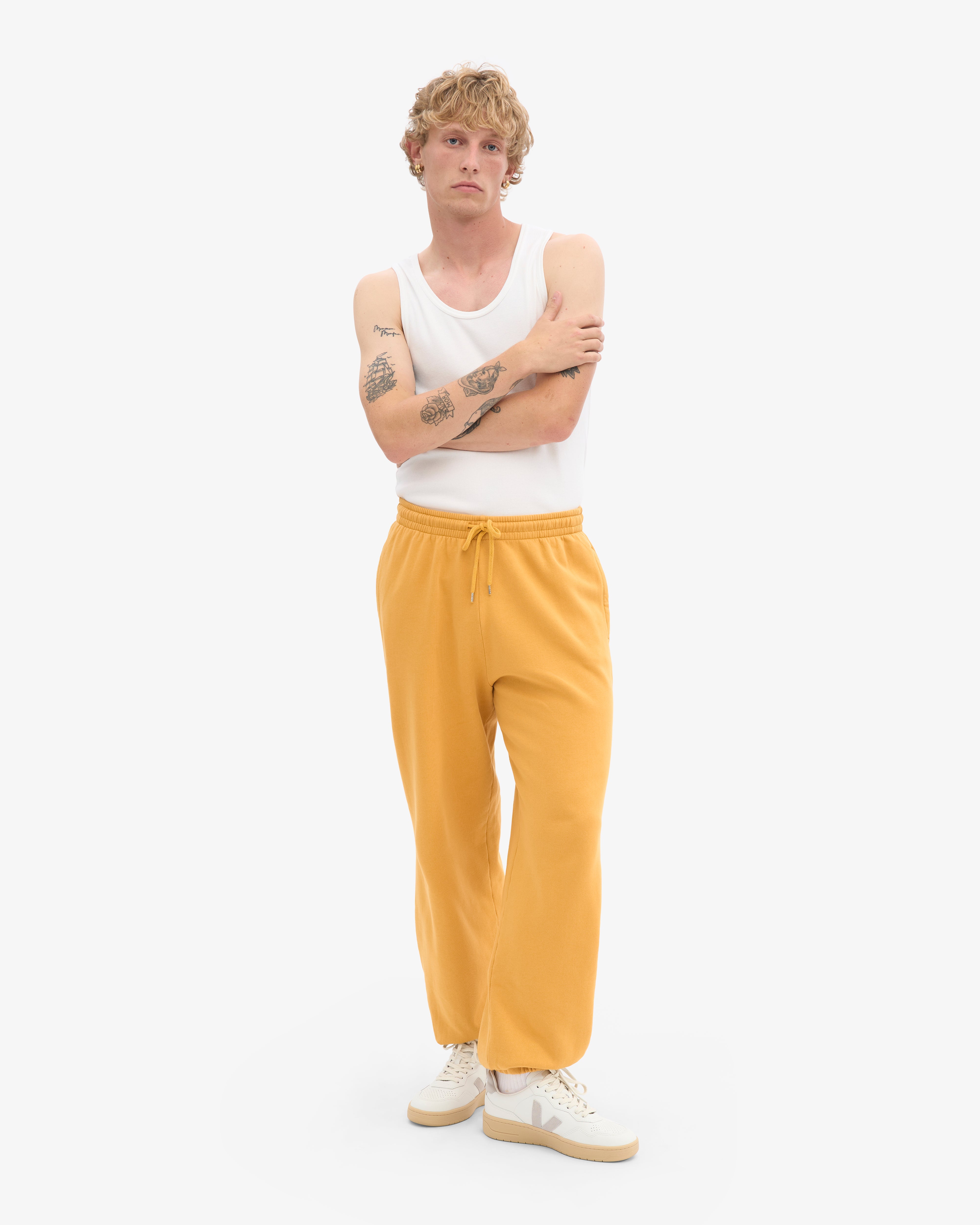 Organic Relaxed Sweatpants - Burned Yellow