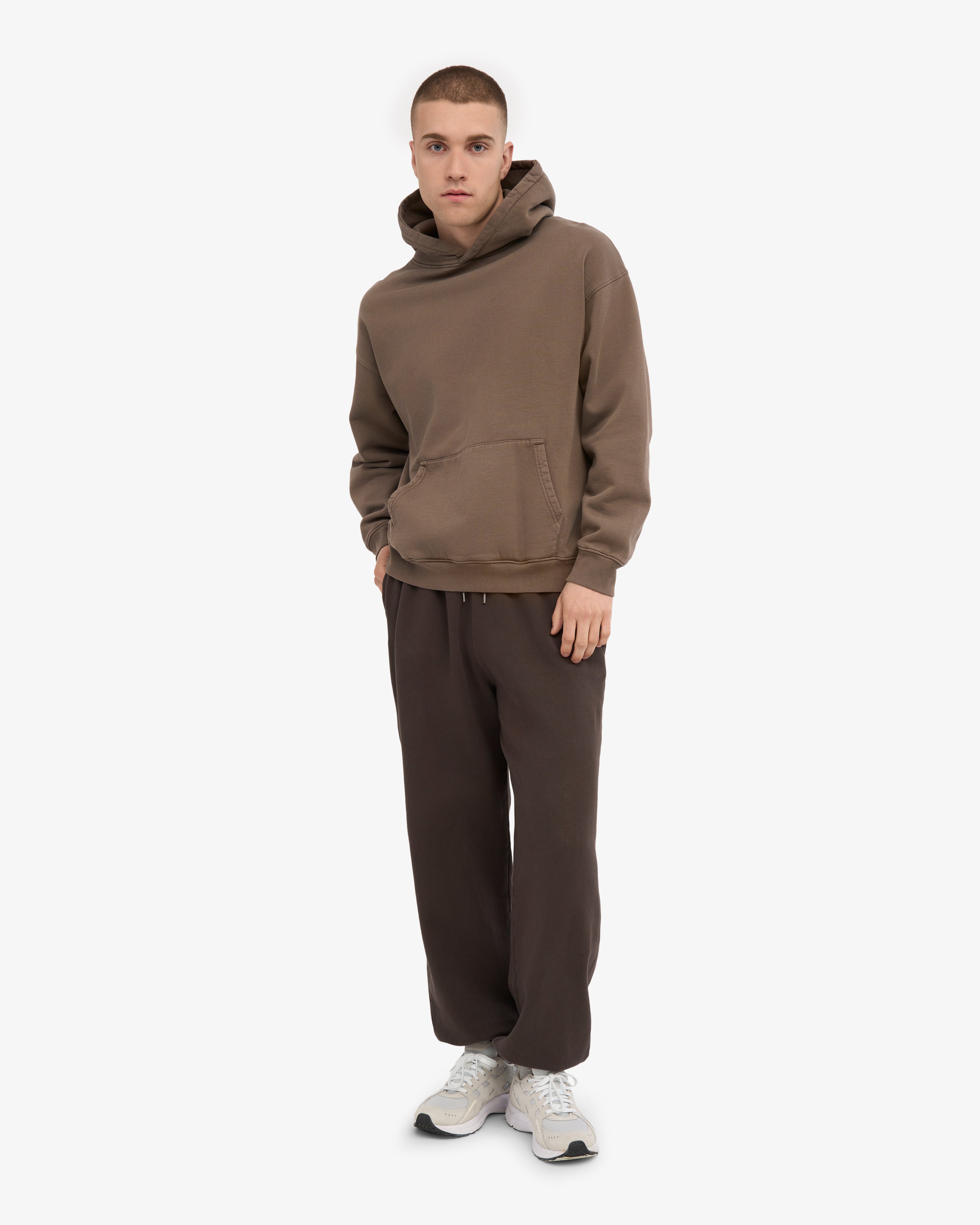Organic Relaxed Sweatpants - Coffee Brown