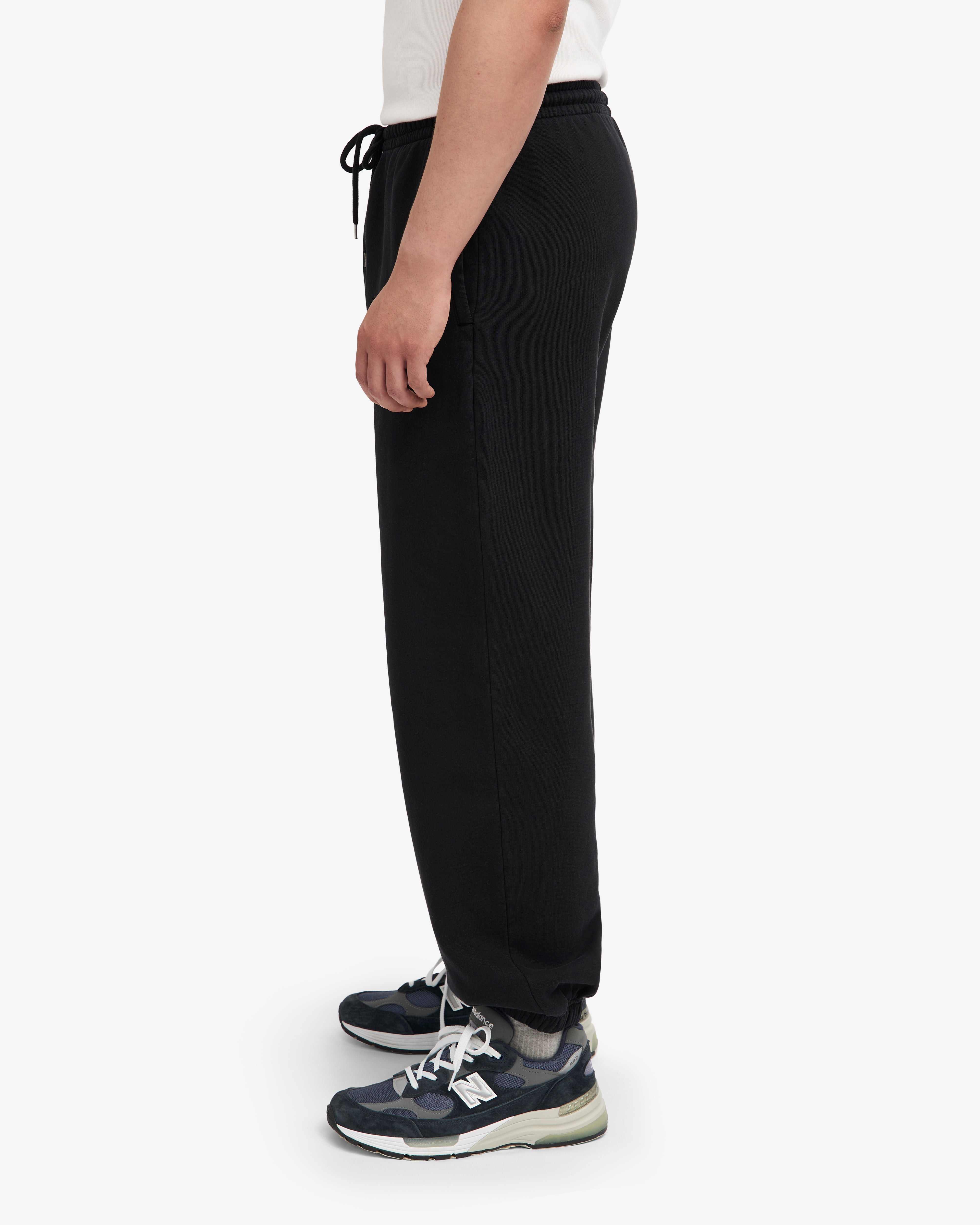 Organic Relaxed Sweatpants - Deep Black