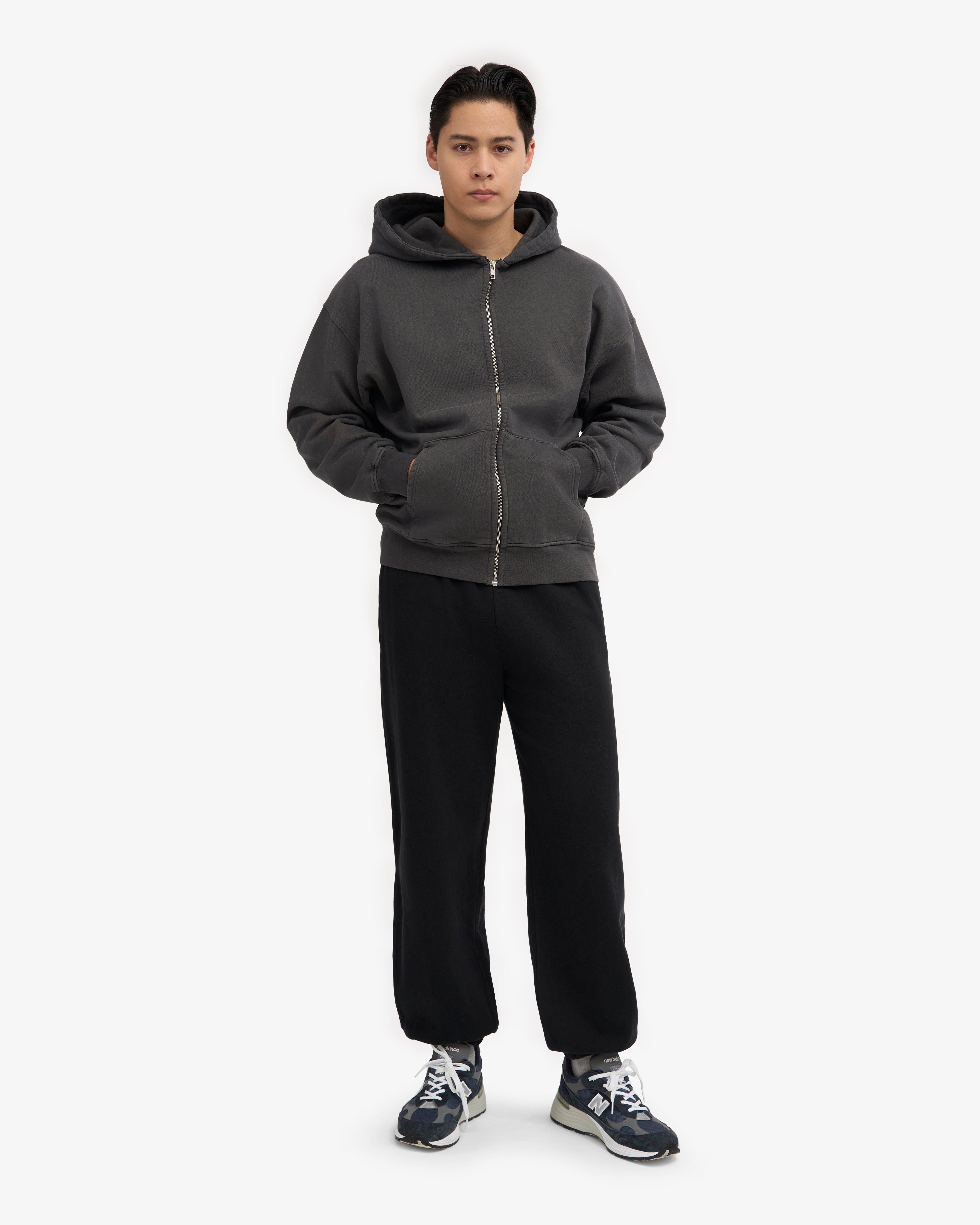 Organic Relaxed Sweatpants - Deep Black