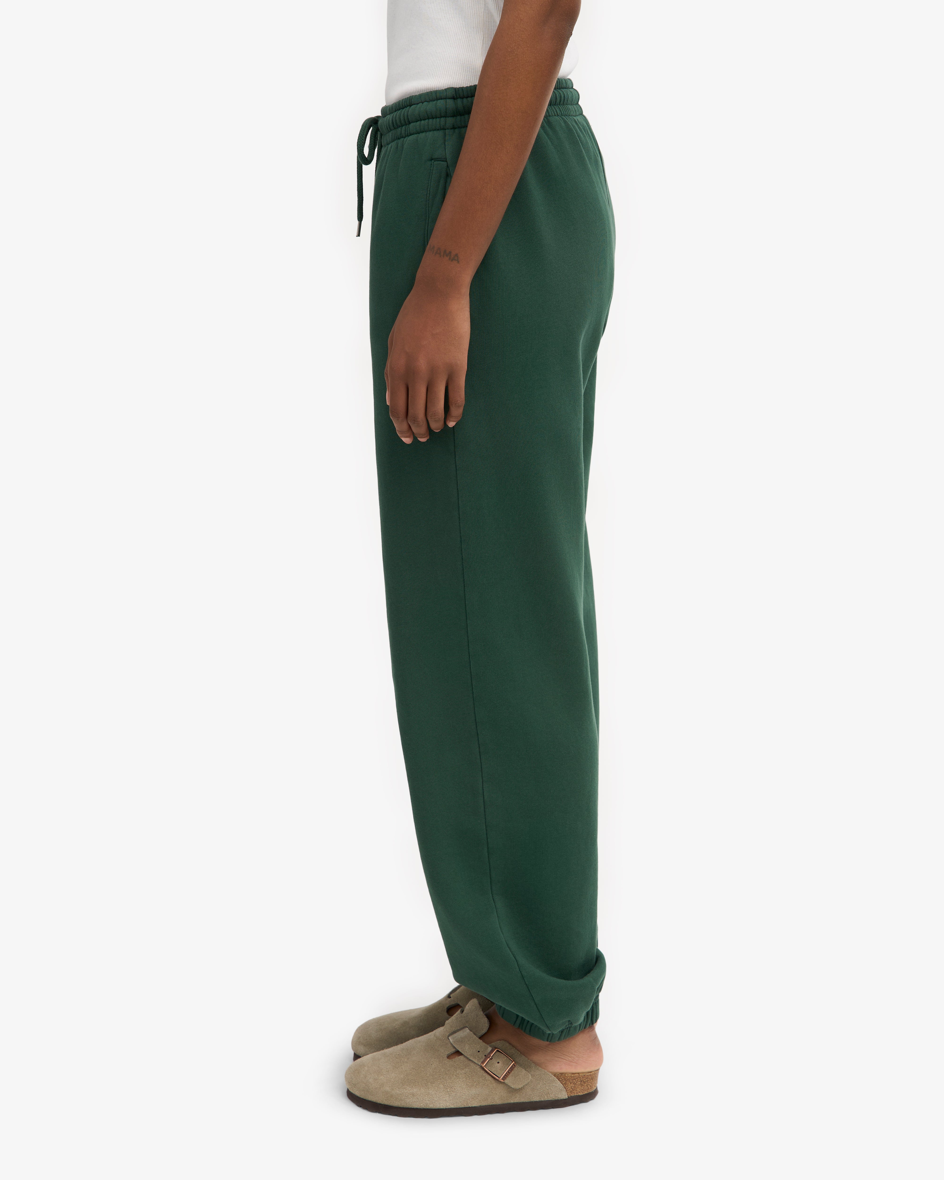 Organic Relaxed Sweatpants - Emerald Green