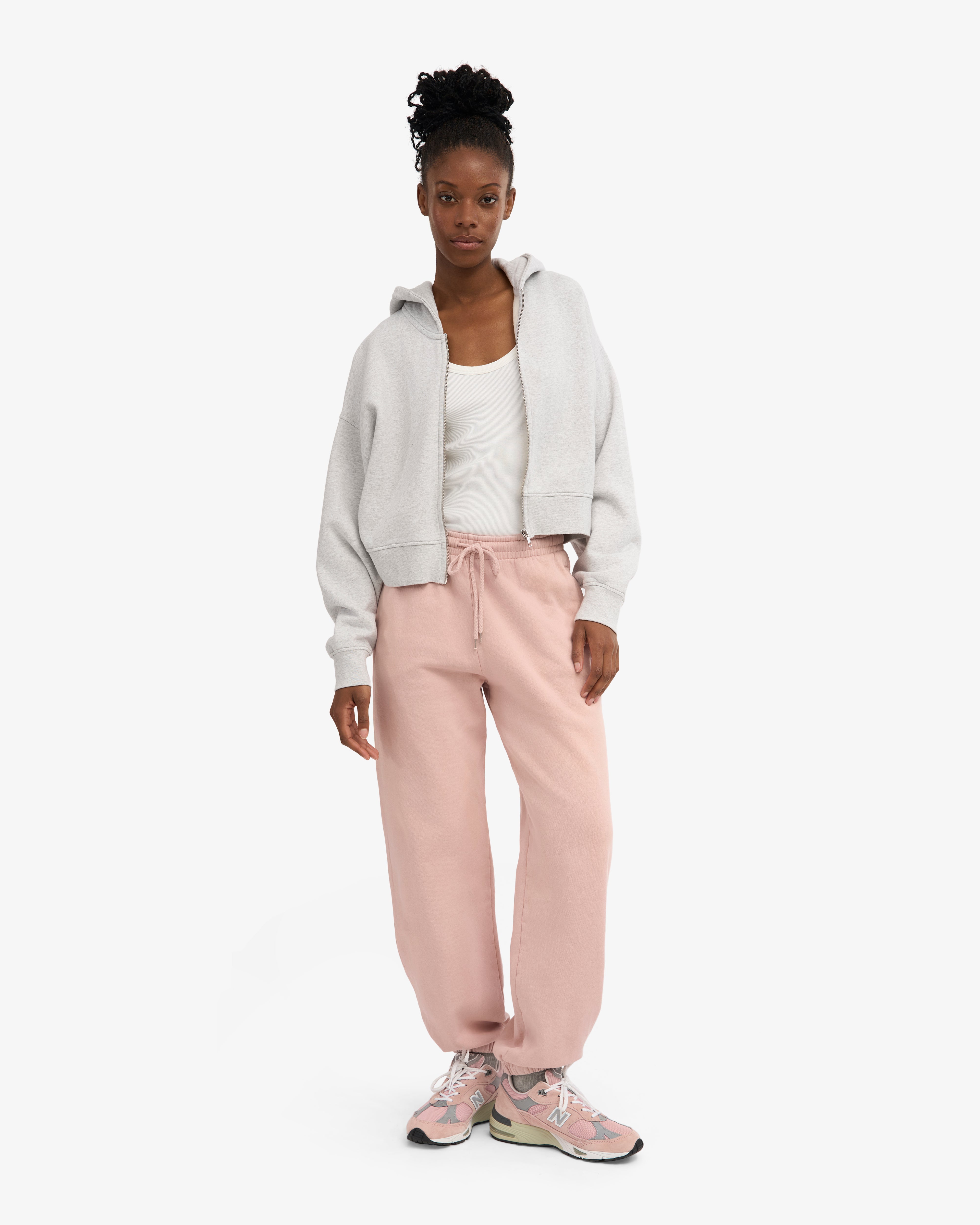 Organic Relaxed Sweatpants - Faded Pink