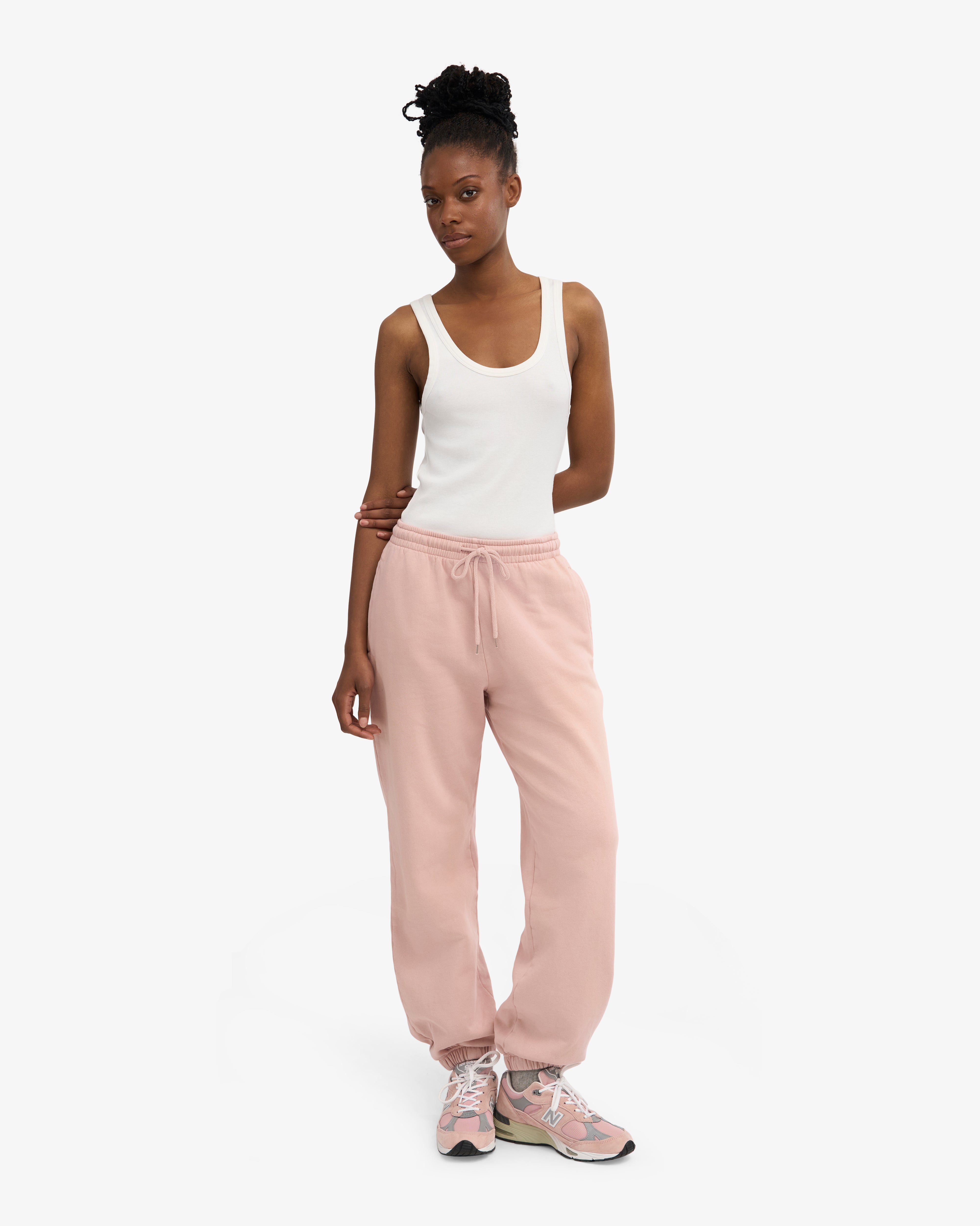 Organic Relaxed Sweatpants - Faded Pink