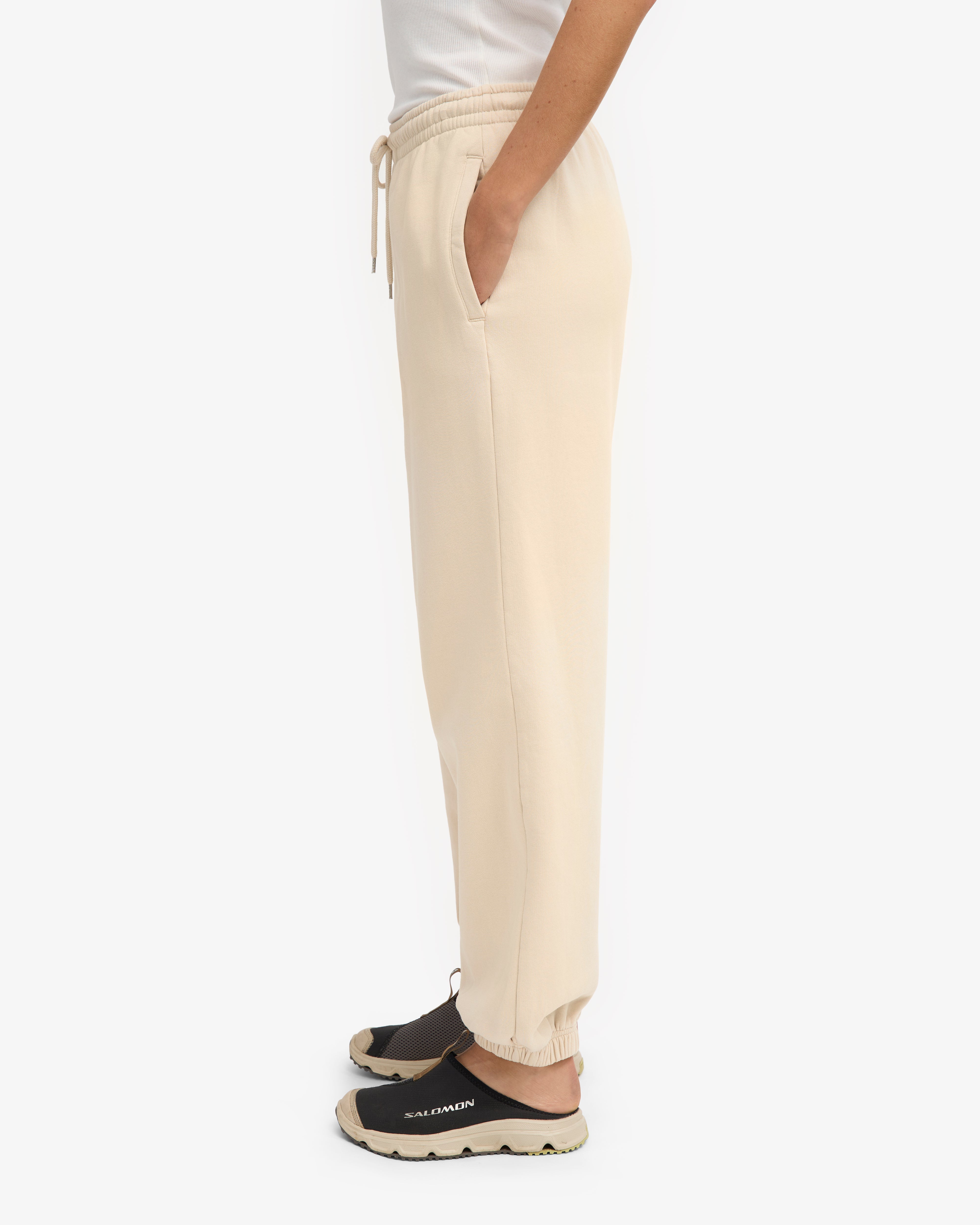 Organic Relaxed Sweatpants - Ivory White