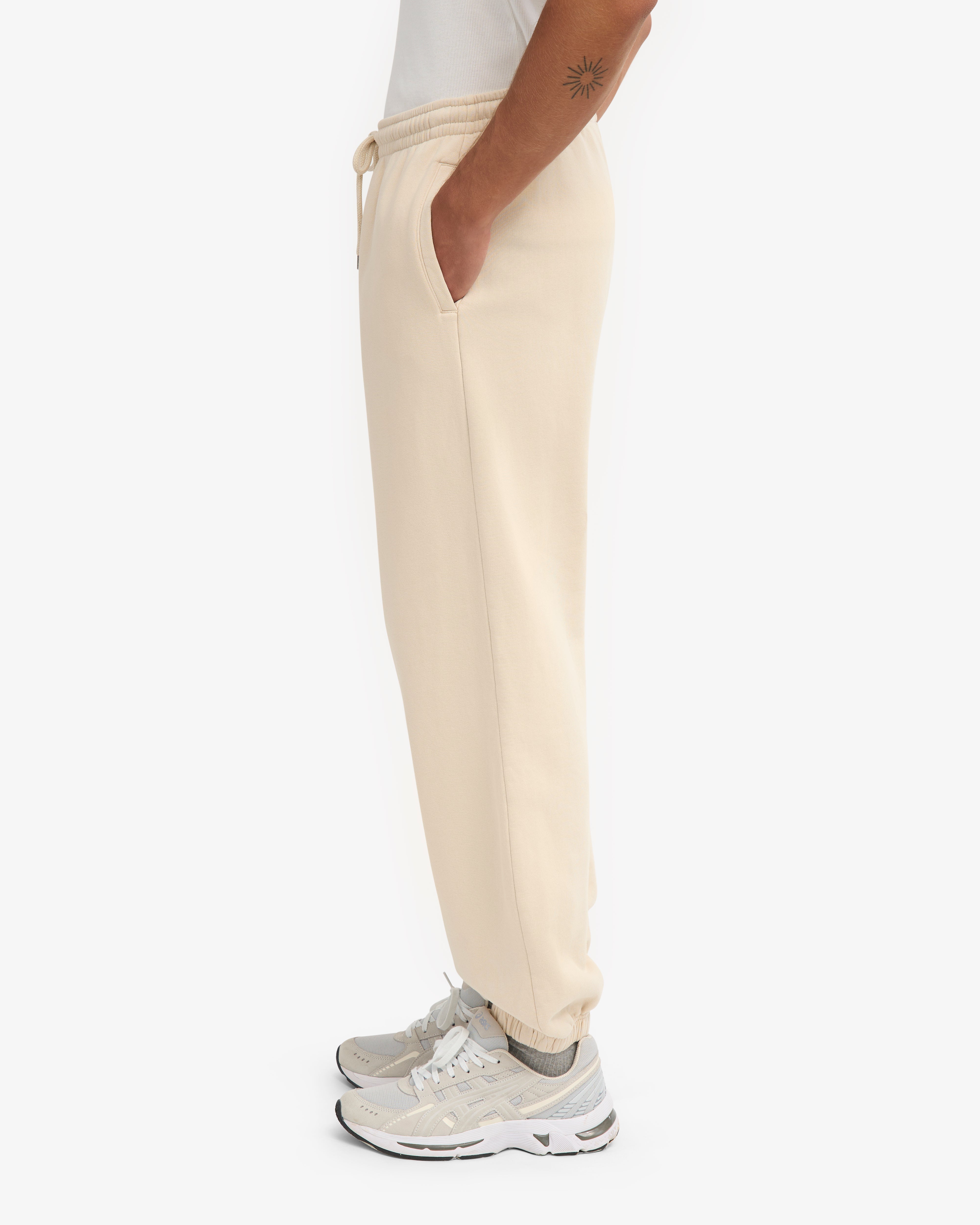 Organic Relaxed Sweatpants - Ivory White