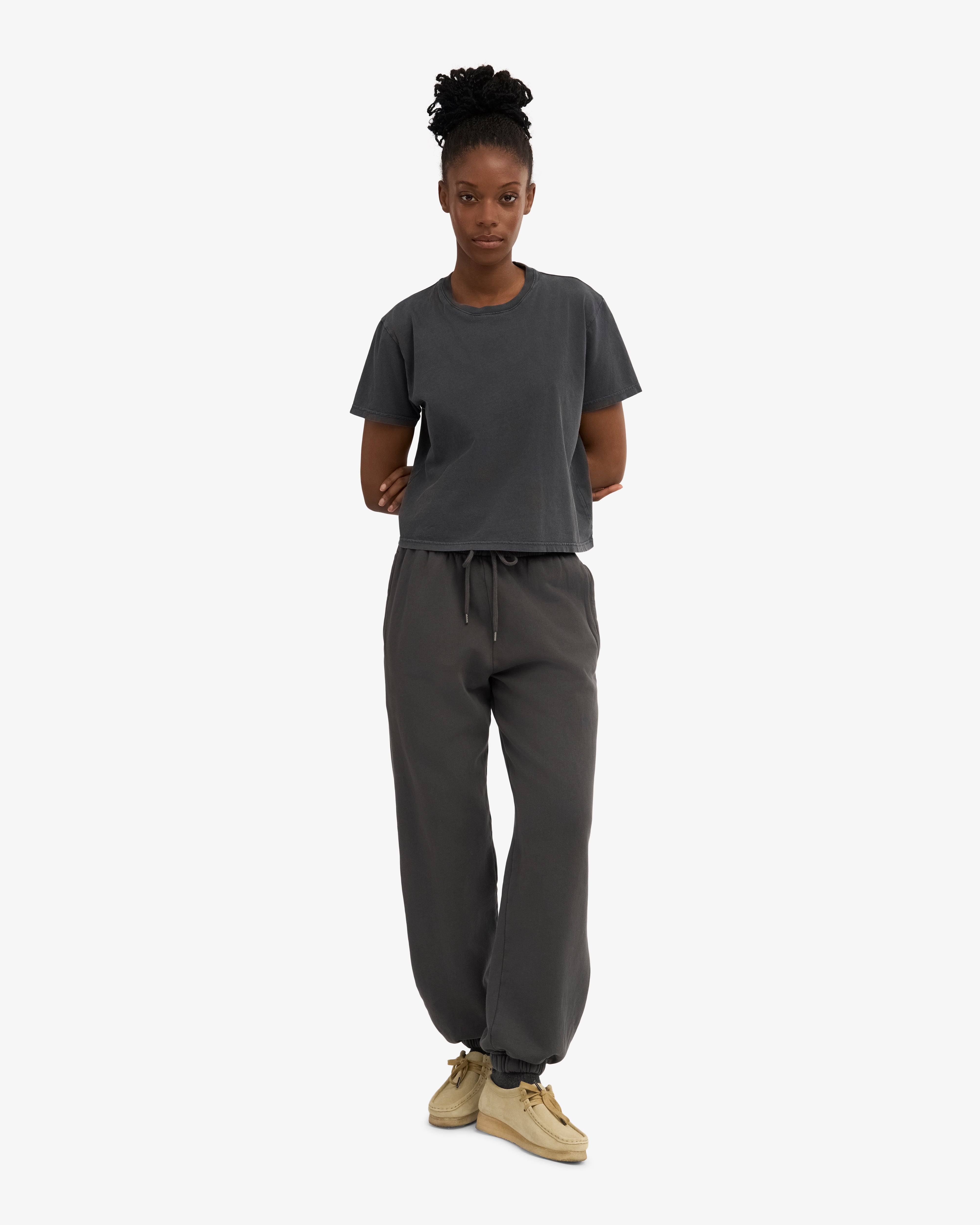 Organic Relaxed Sweatpants - Lava Grey