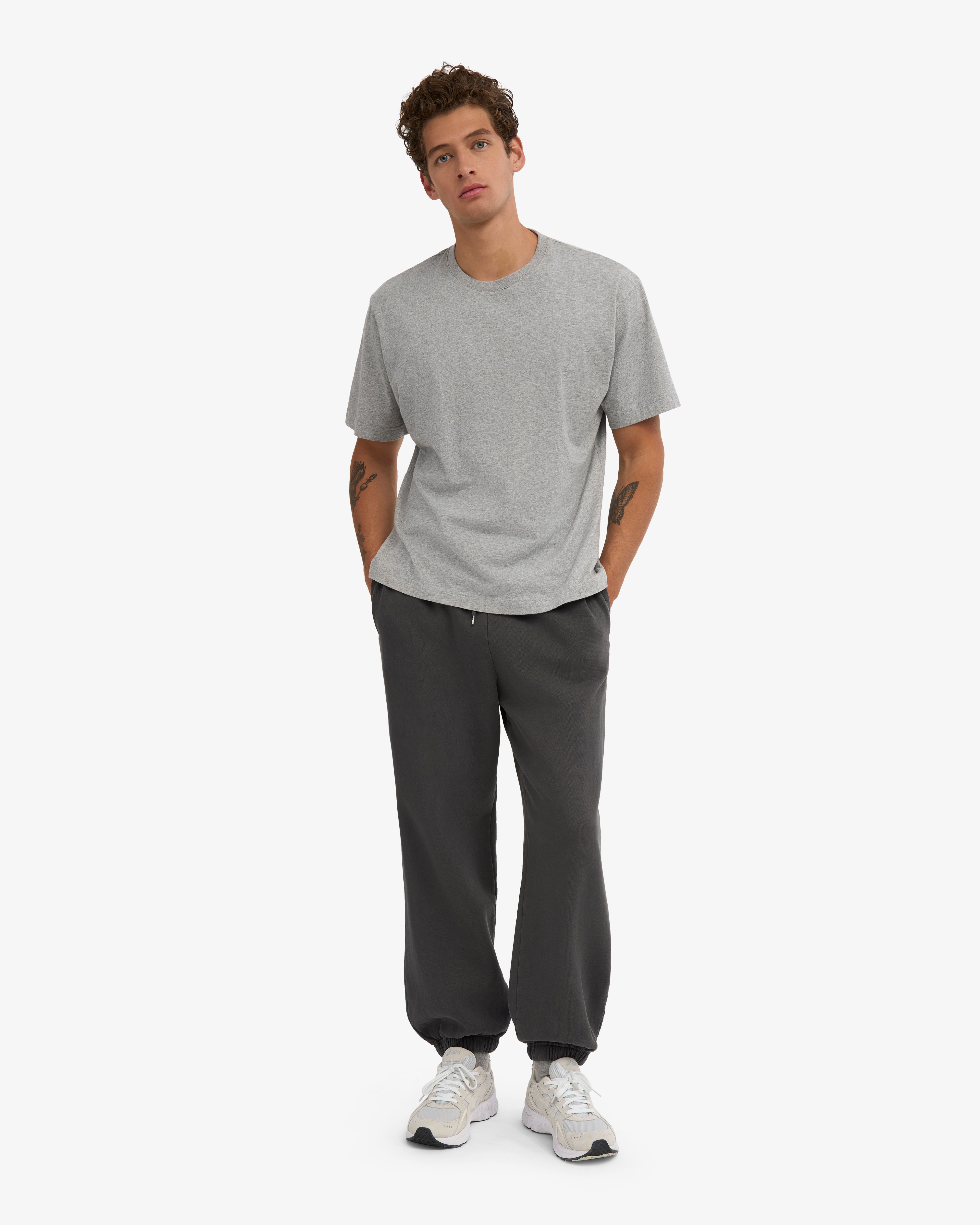 Organic Relaxed Sweatpants - Lava Grey
