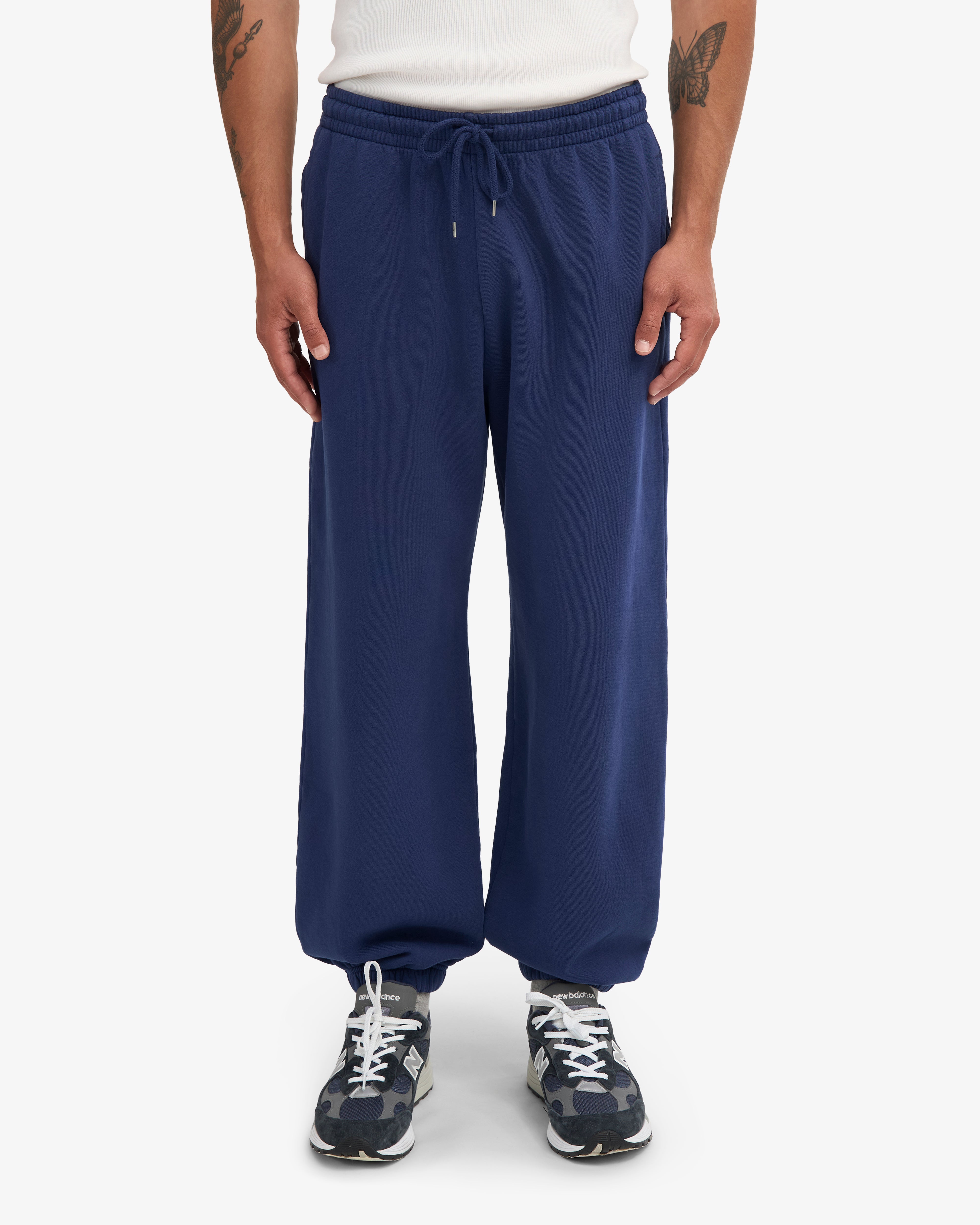 Organic Relaxed Sweatpants - Marine Blue