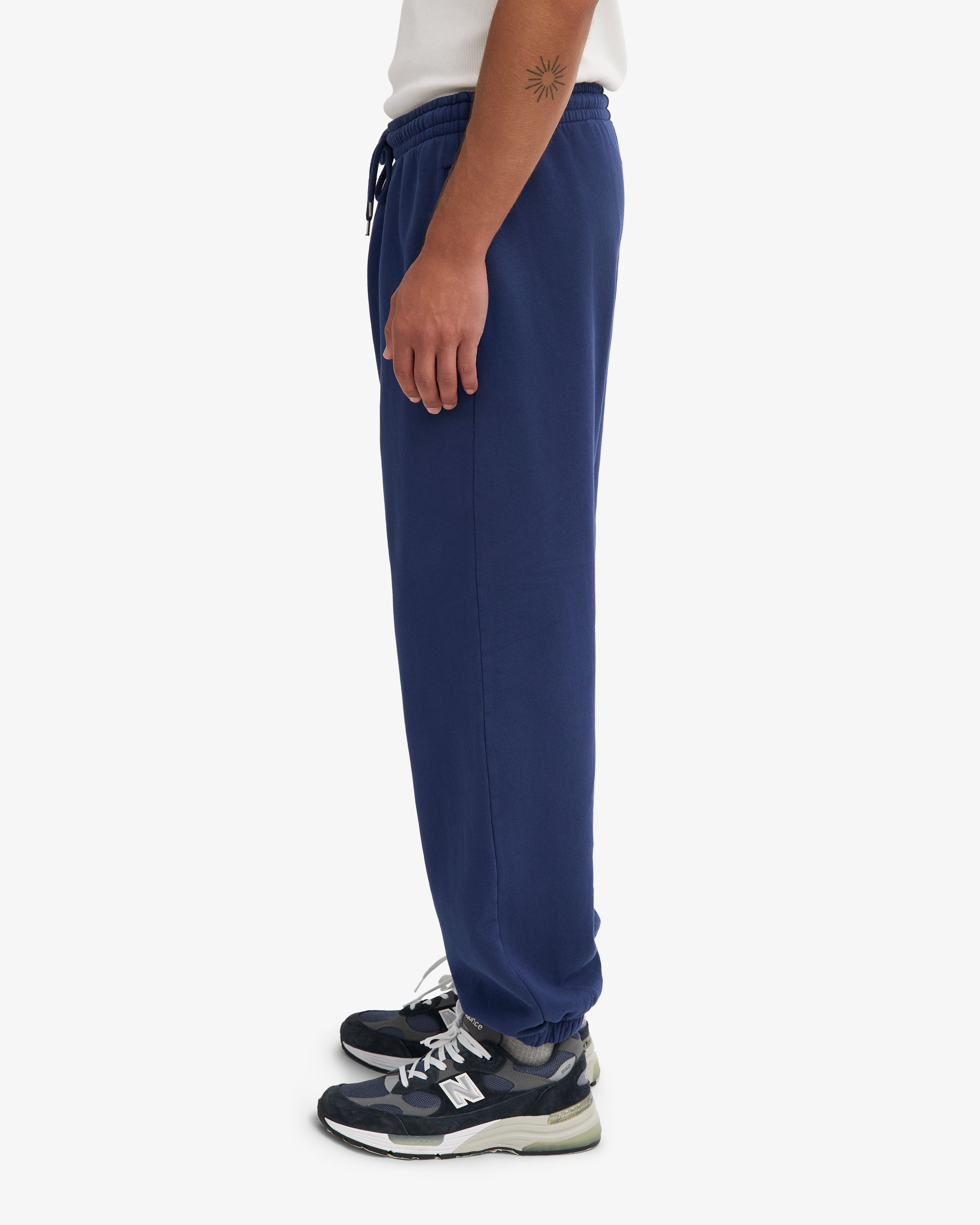 Organic Relaxed Sweatpants - Marine Blue