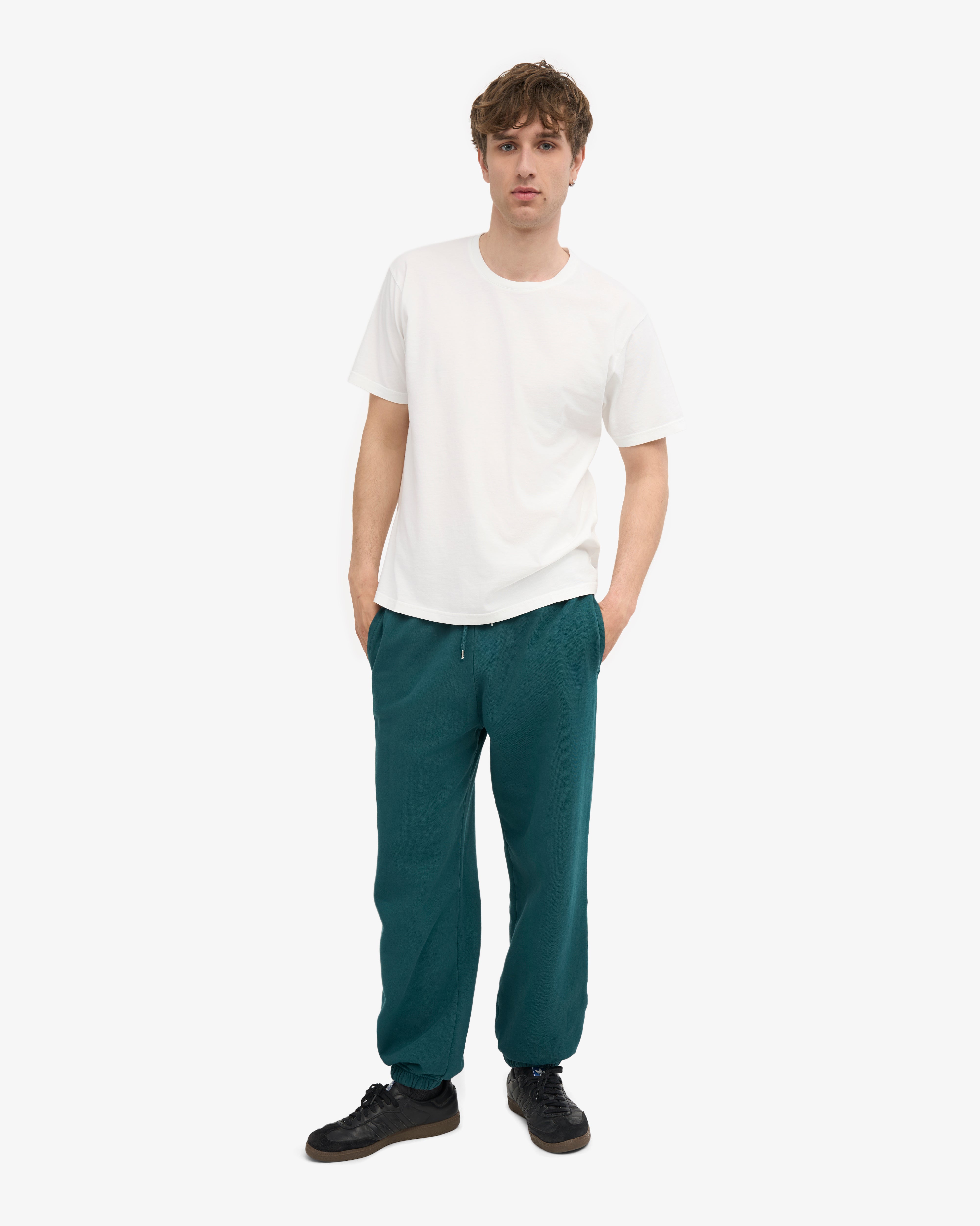 Organic Relaxed Sweatpants - Ocean Green