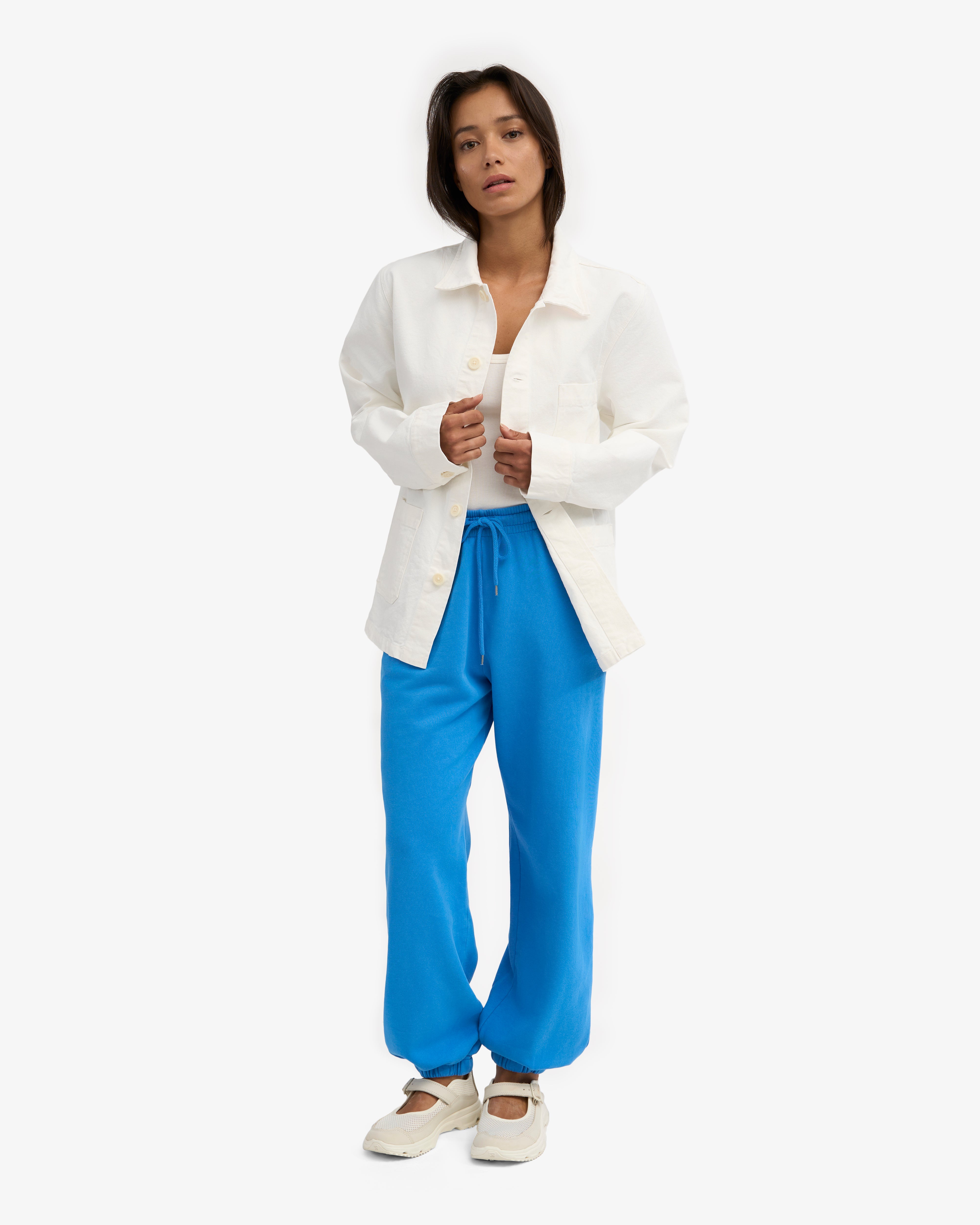 Organic Relaxed Sweatpants - Pacific Blue