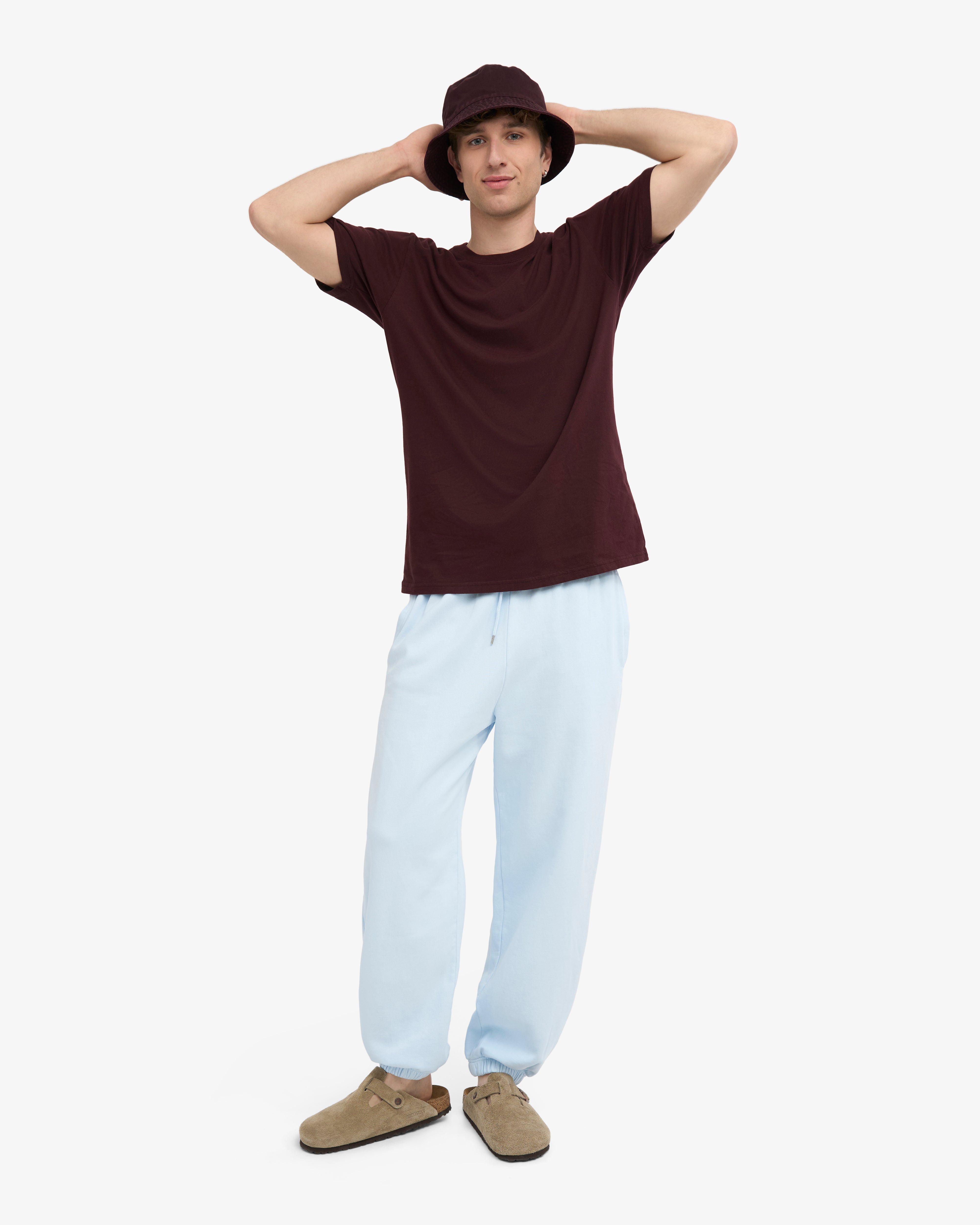 Organic Relaxed Sweatpants - Polar Blue