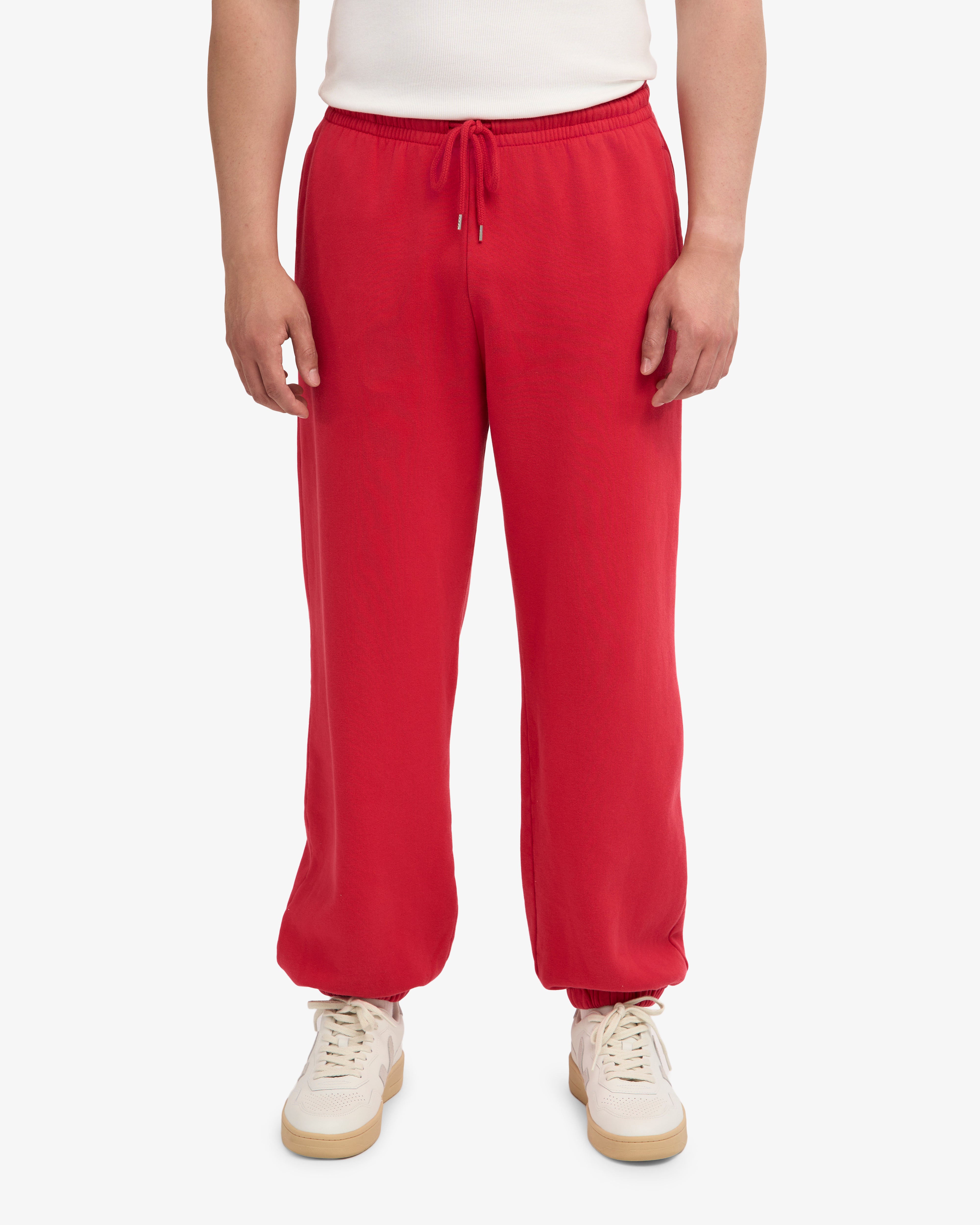 Organic Relaxed Sweatpants - Scarlet Red