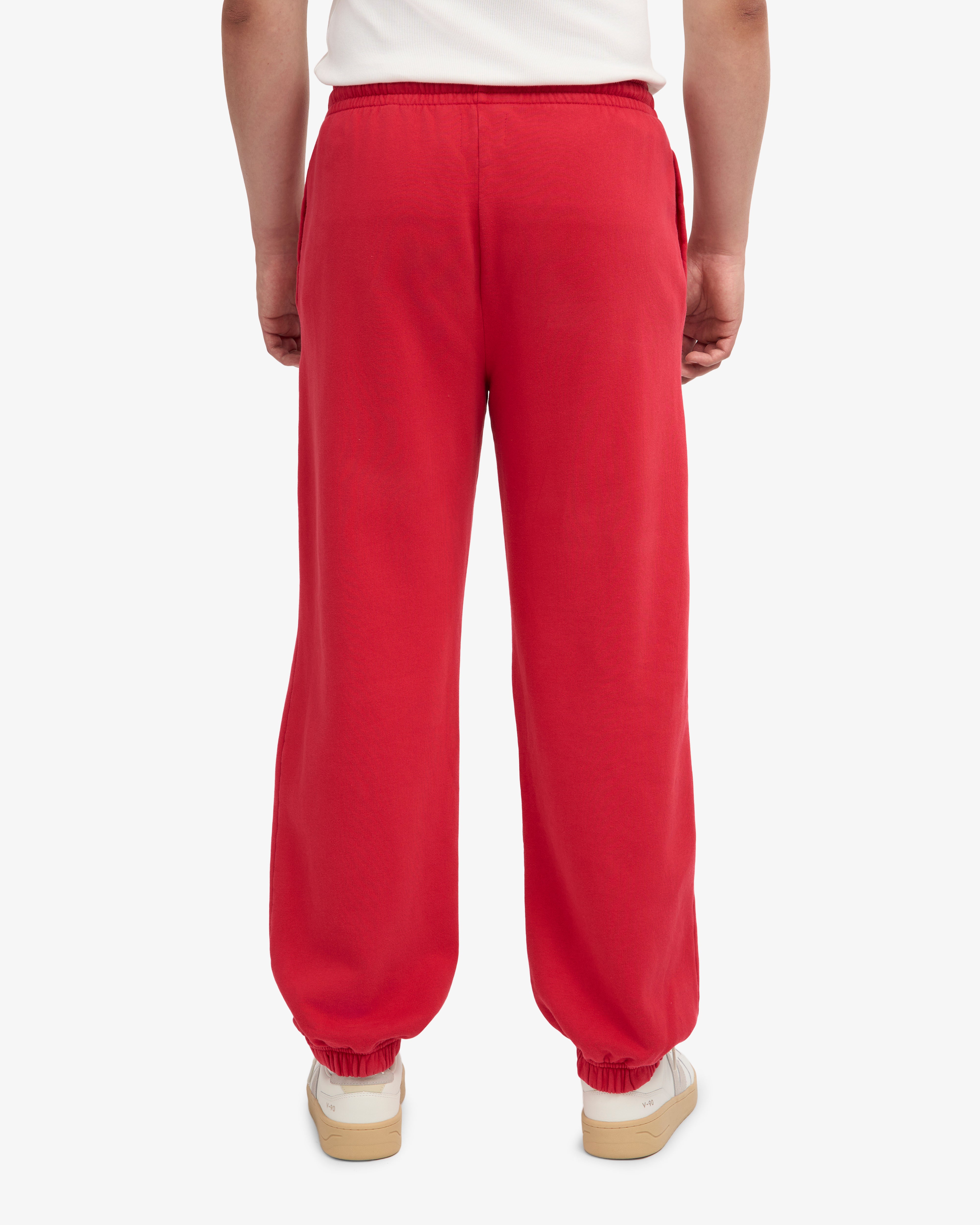 Organic Relaxed Sweatpants - Scarlet Red