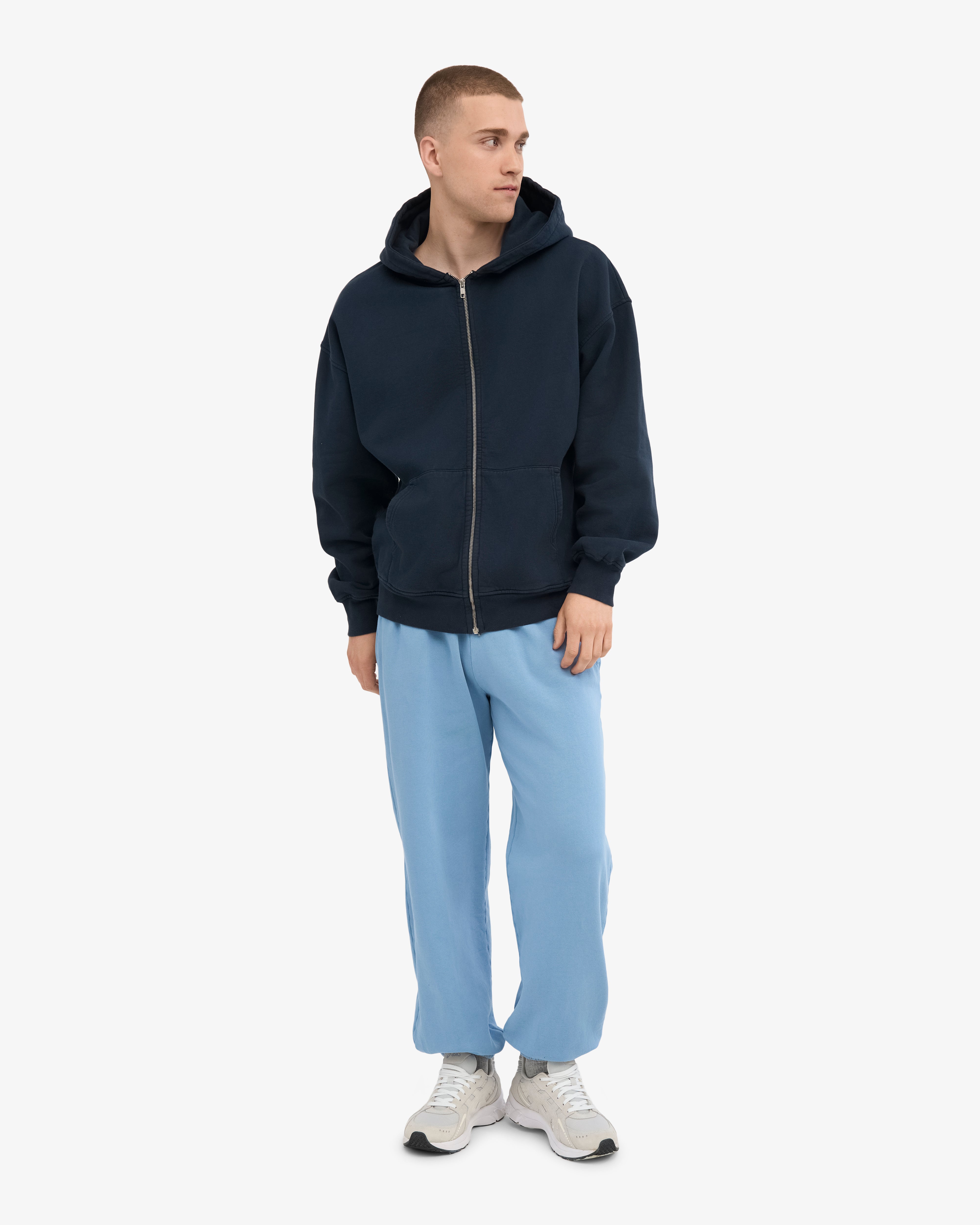 Organic Relaxed Sweatpants - Seaside Blue