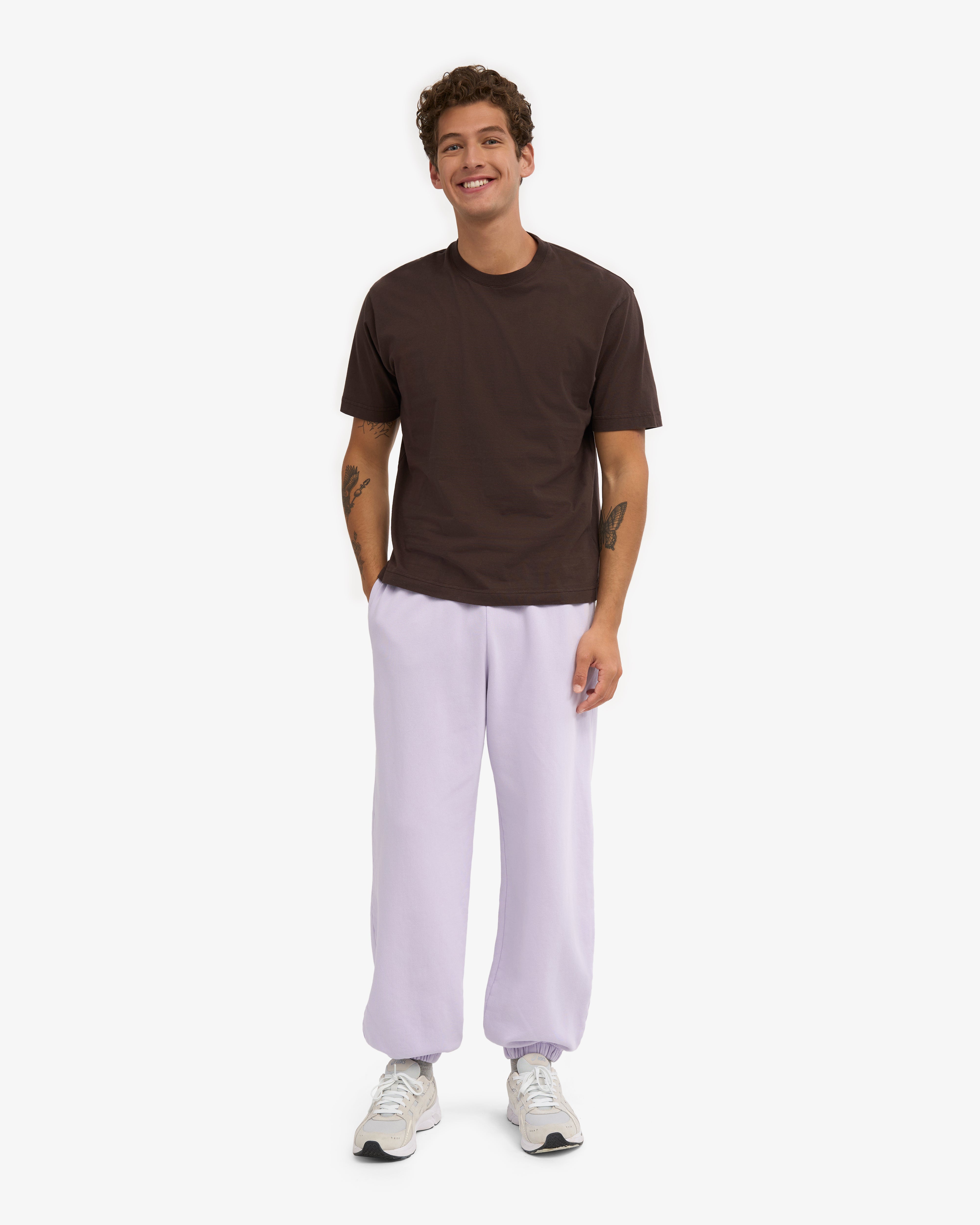 Organic Relaxed Sweatpants - Soft Lavender