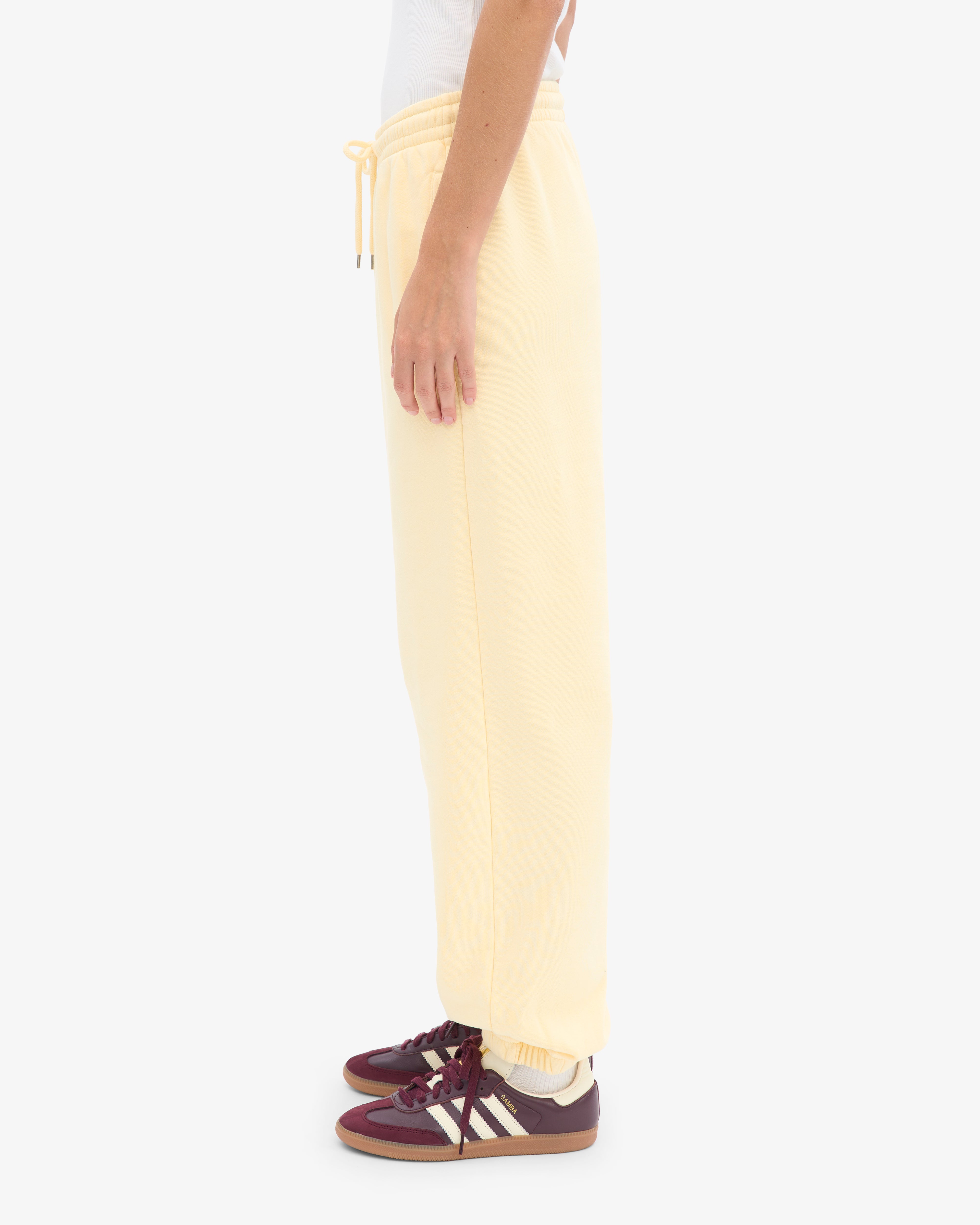 Organic Relaxed Sweatpants - Soft Yellow