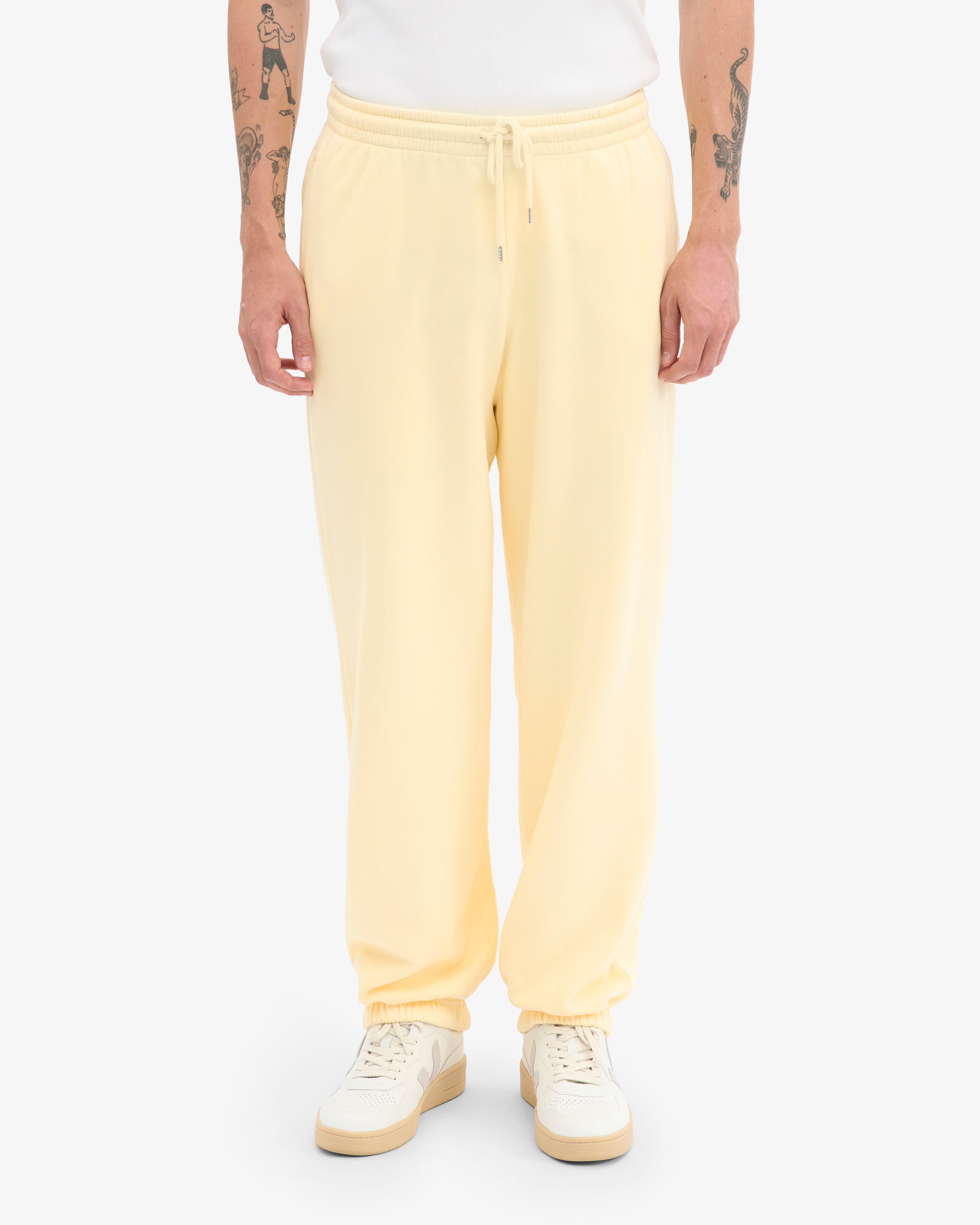 Organic Relaxed Sweatpants - Soft Yellow