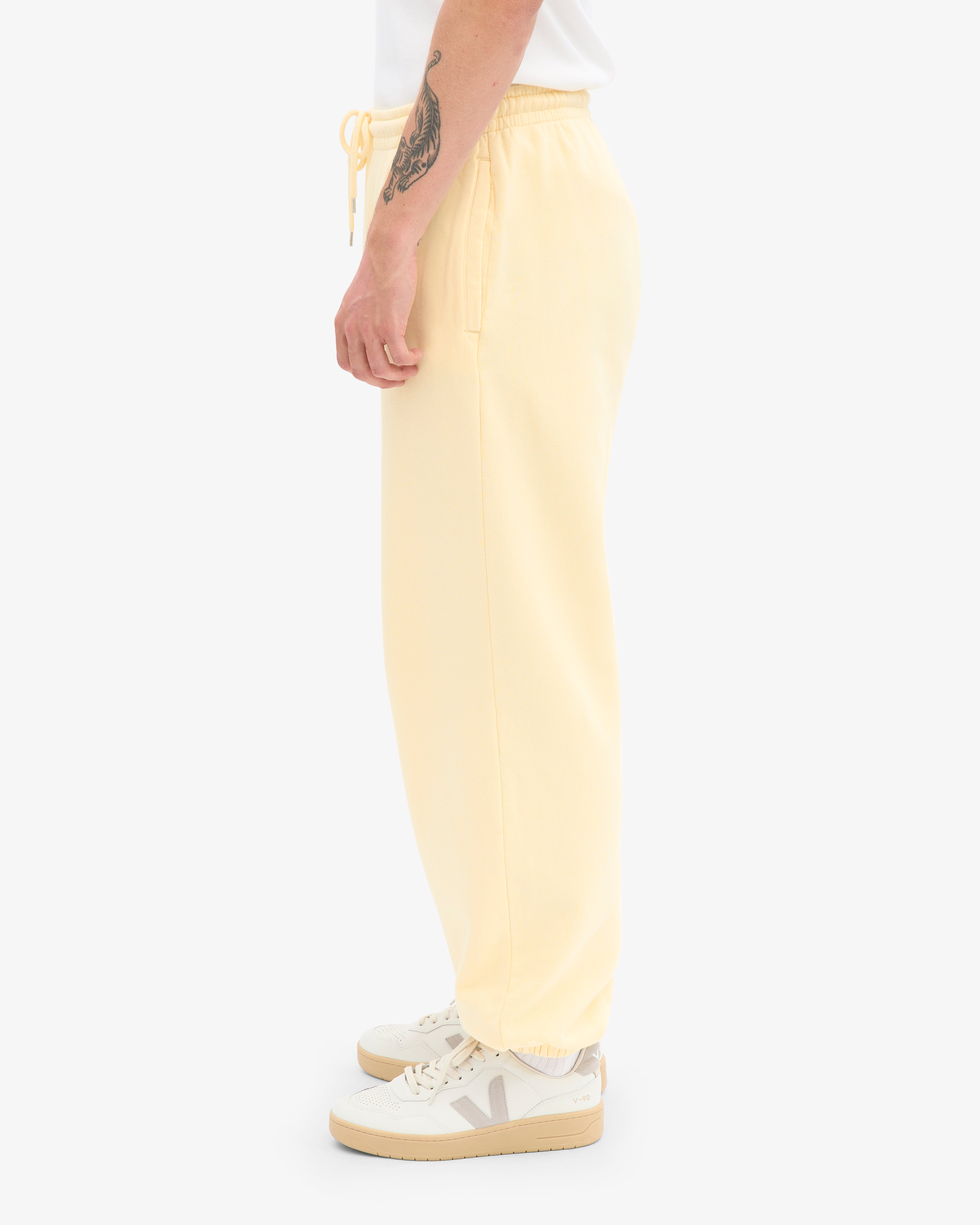 Organic Relaxed Sweatpants - Soft Yellow