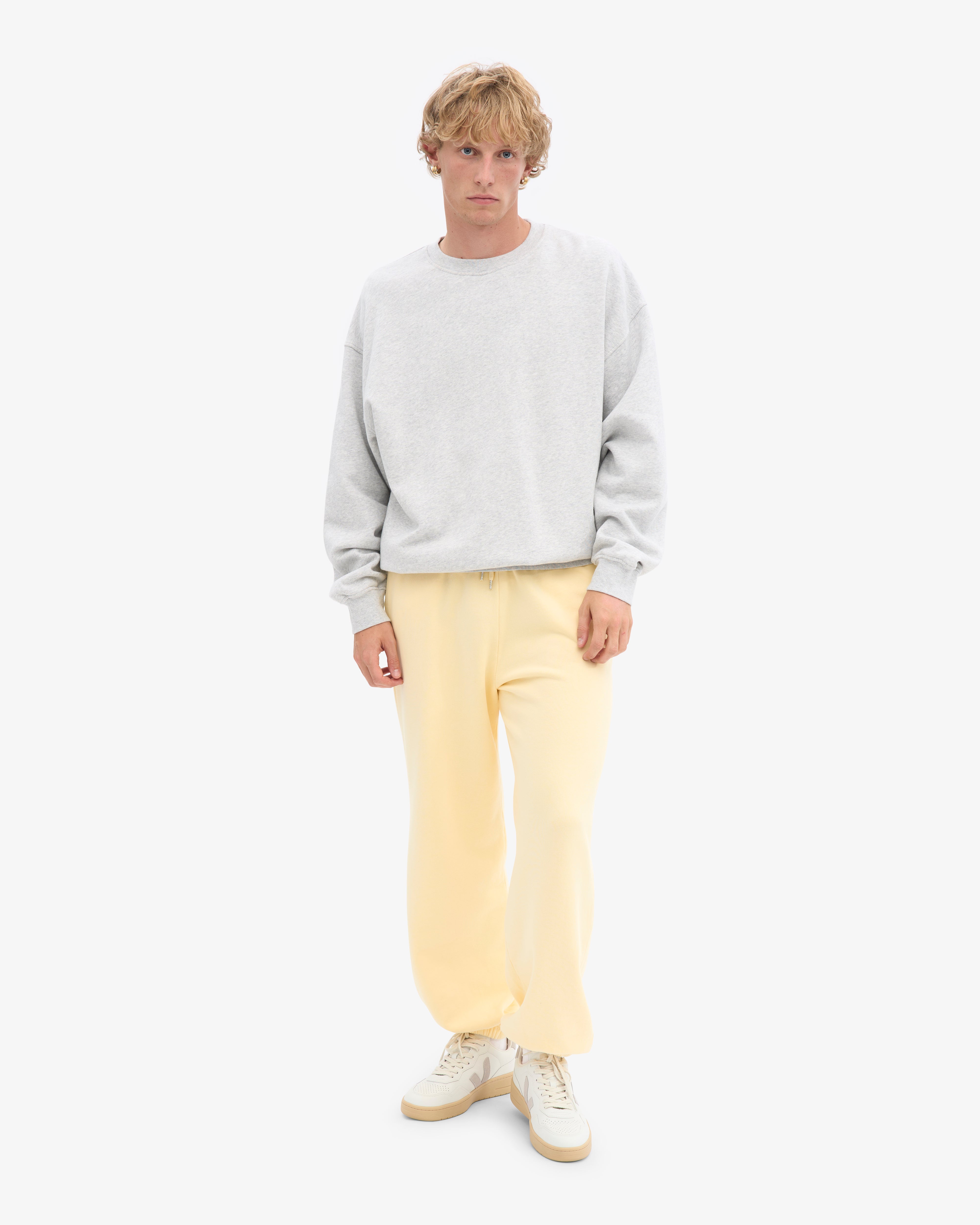 Organic Relaxed Sweatpants - Soft Yellow