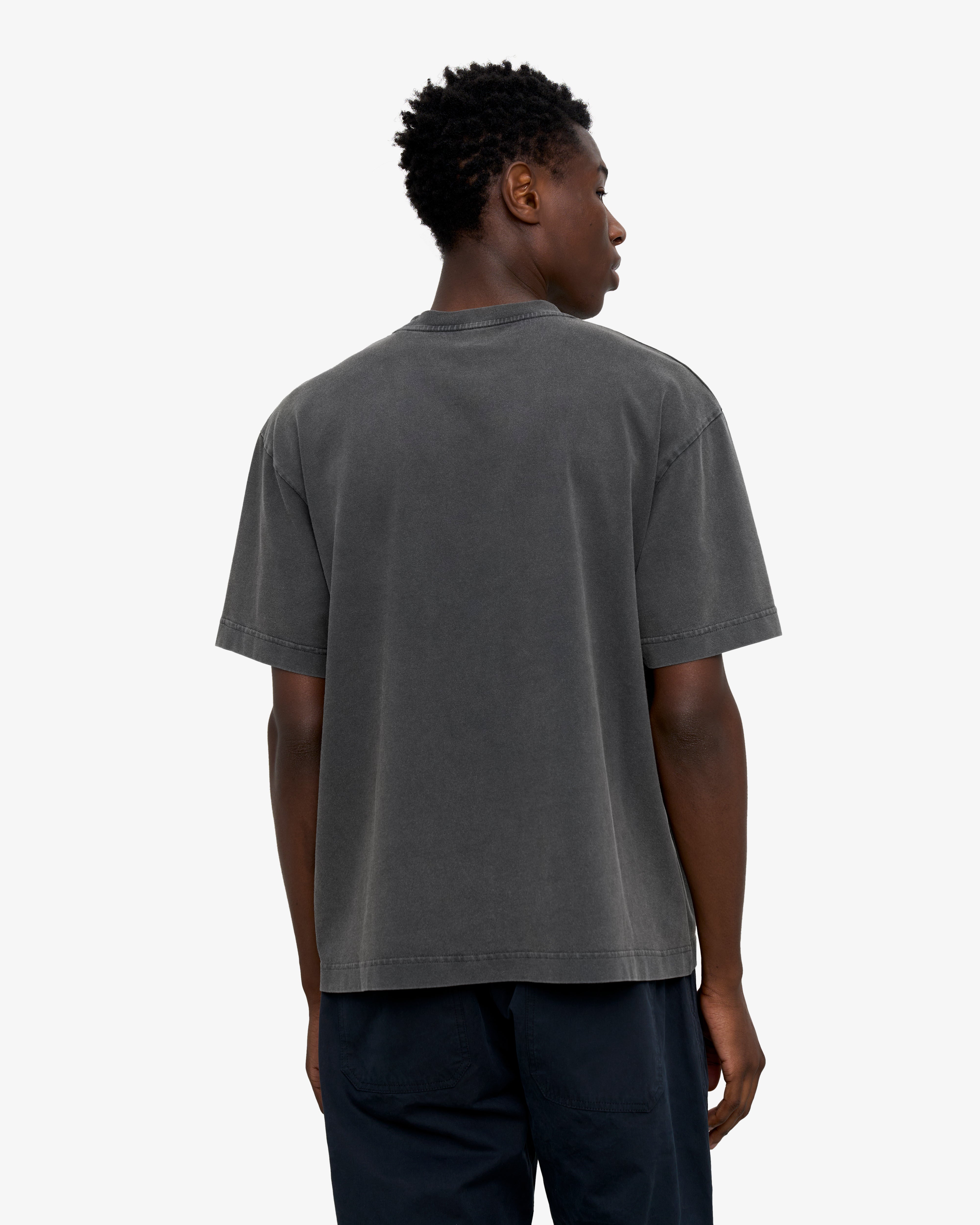 Heavy Organic Boxy Tee - Faded Black