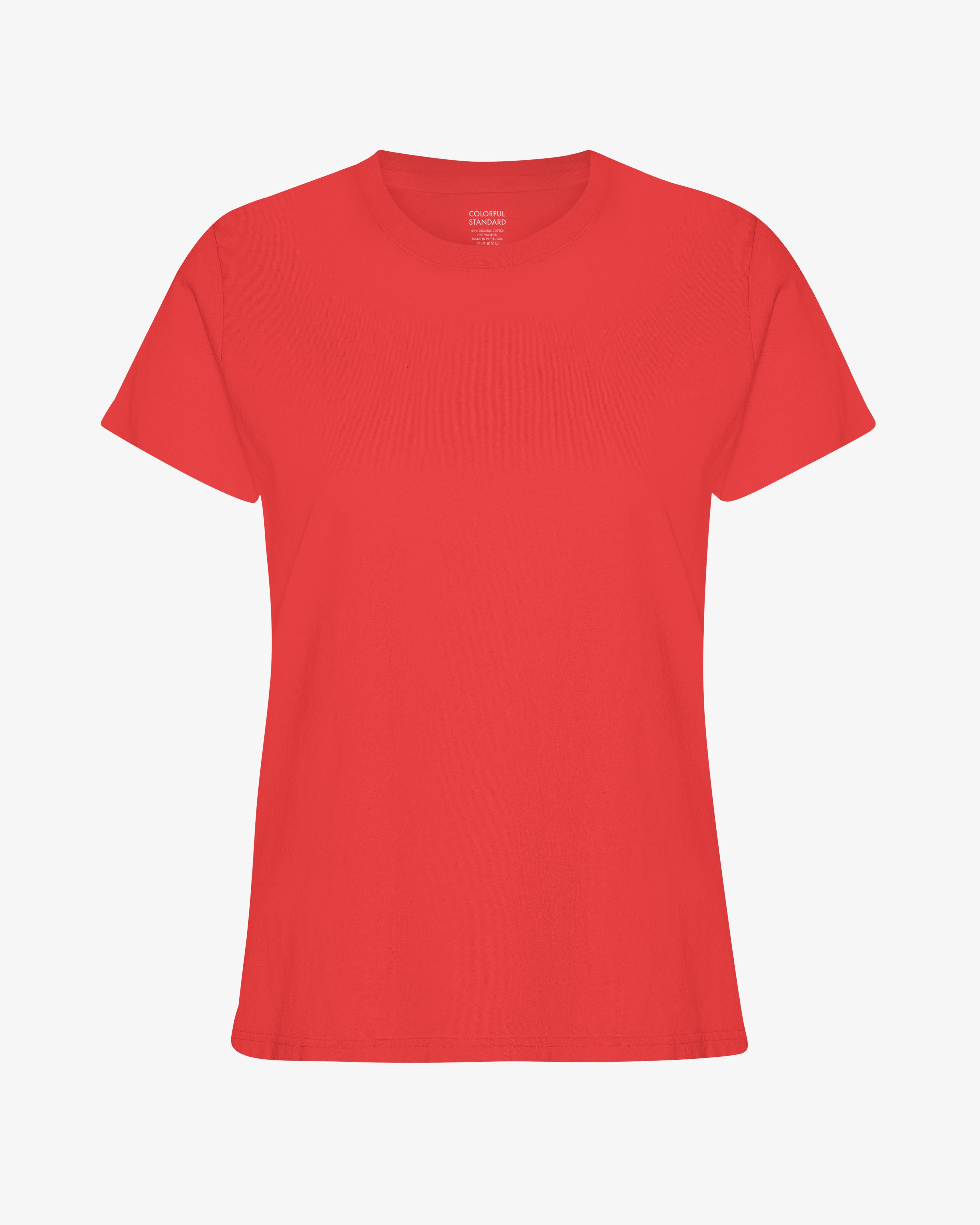 Women Light Organic Tee - Red Tangerine