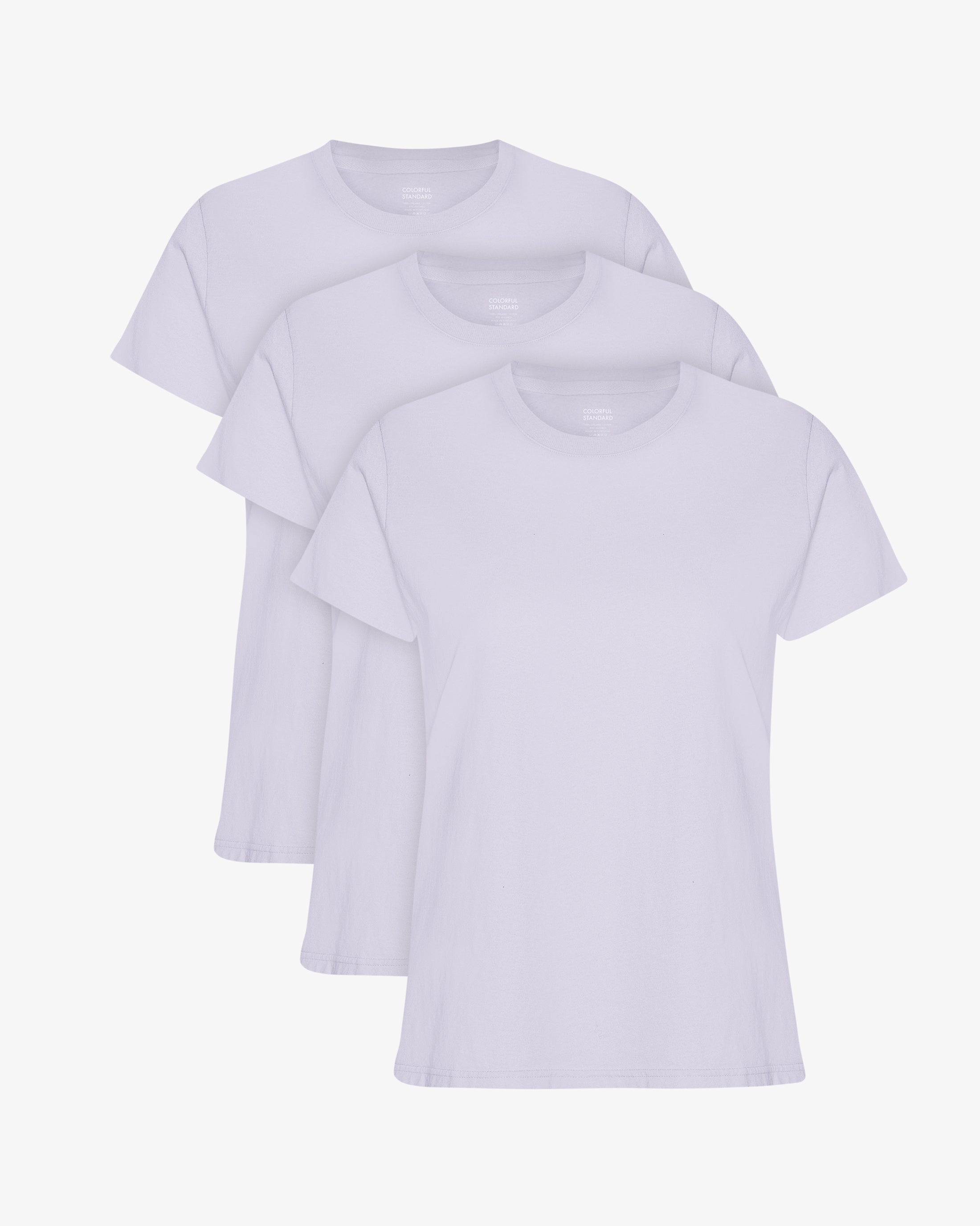 Women Light Organic Tee - Soft Lavender (3-Pack)